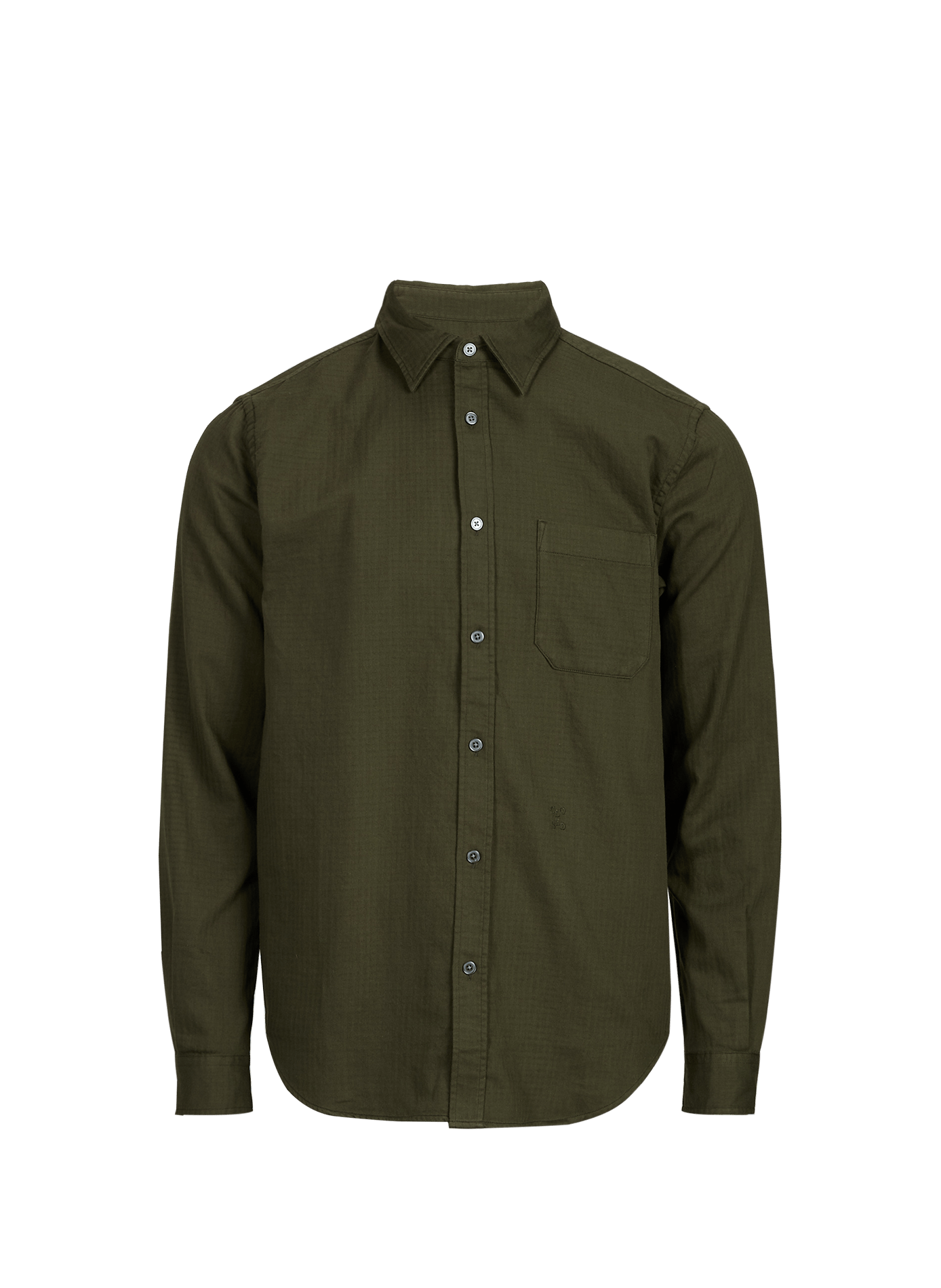 Straight classic collar shirt in cotton CLOSED Khaki
