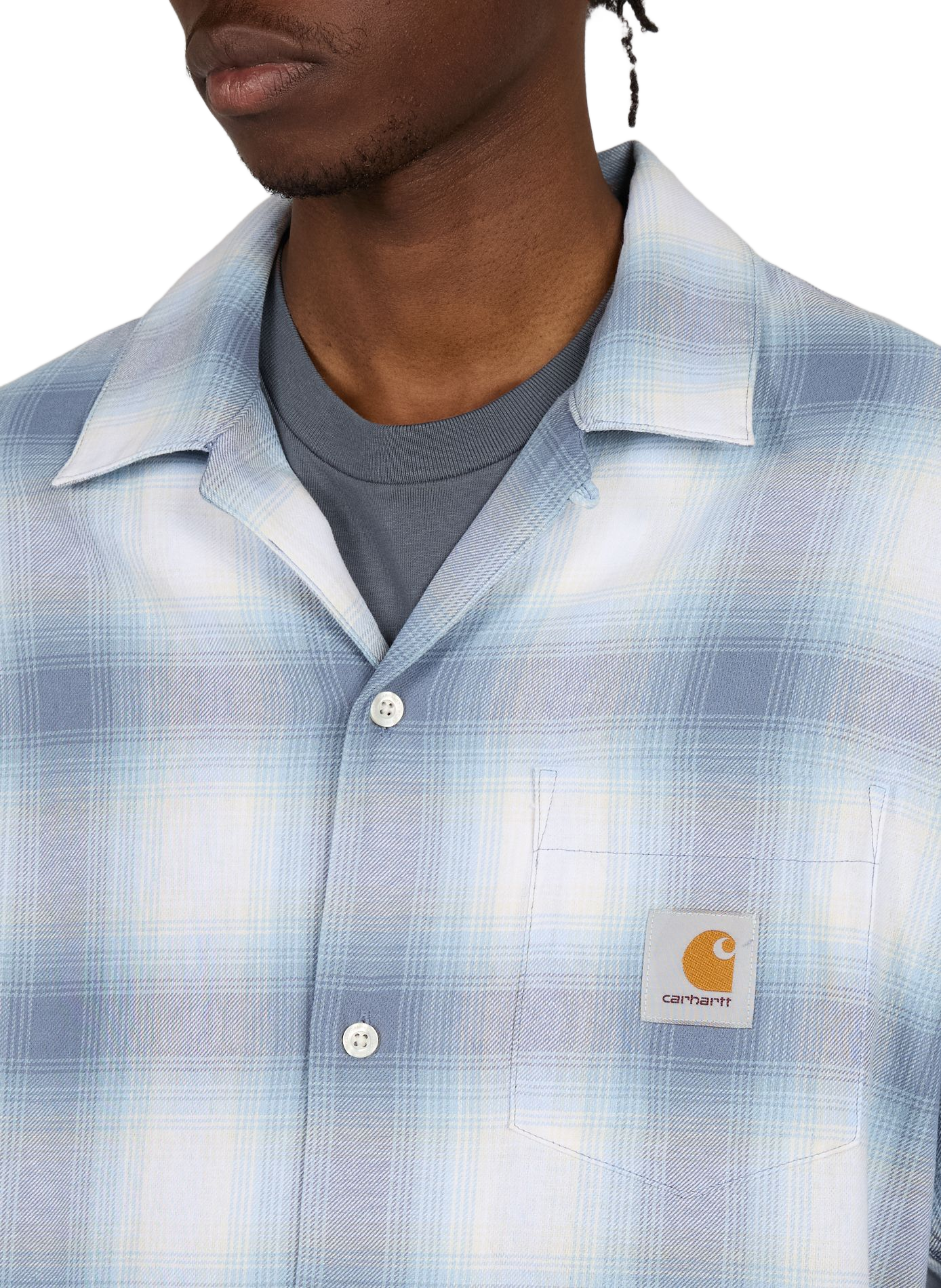 Tyers checkered cotton shirt CARHARTT WIP Blue