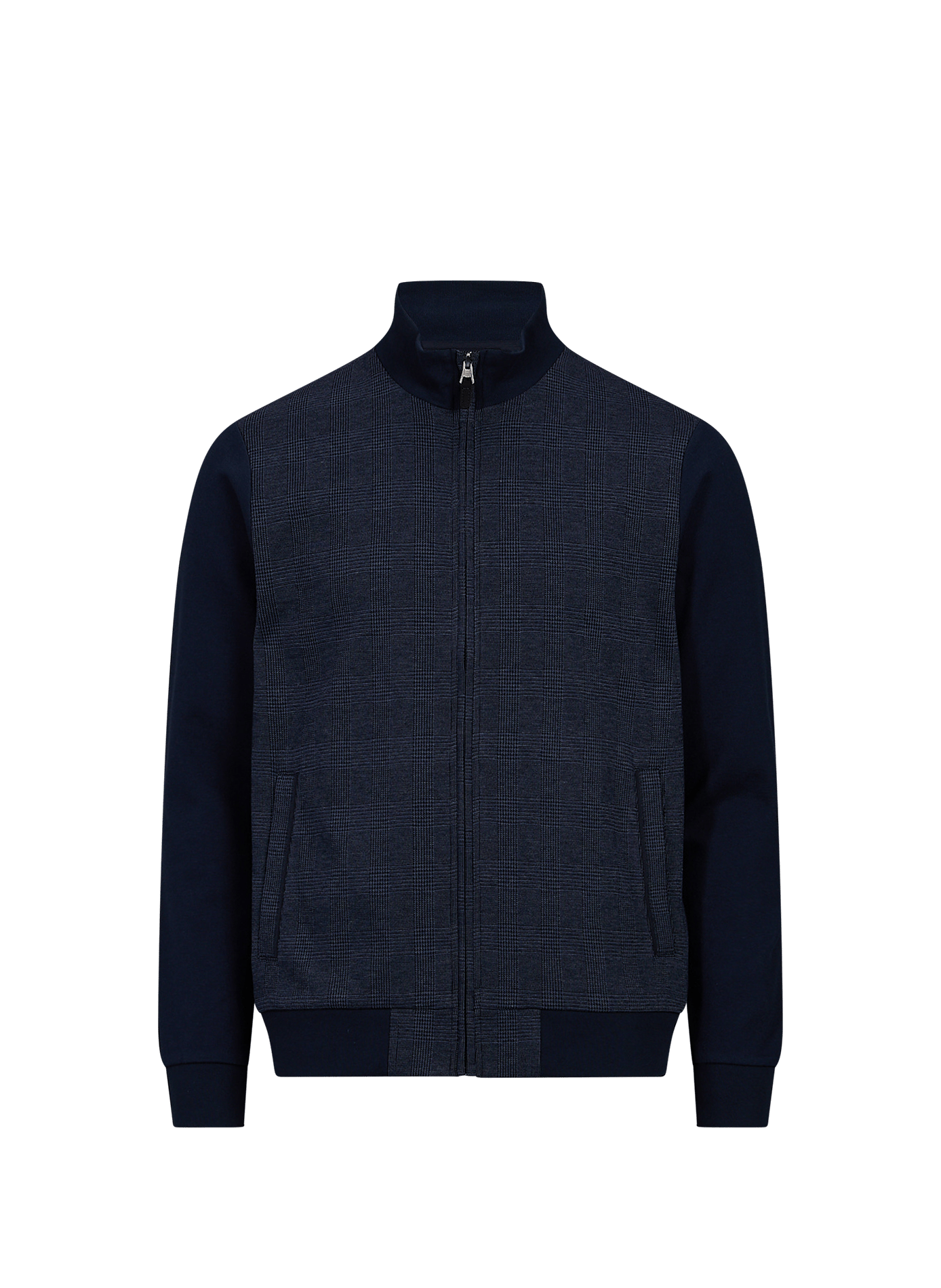 Cotton blend high-neck vest HACKETT Blue