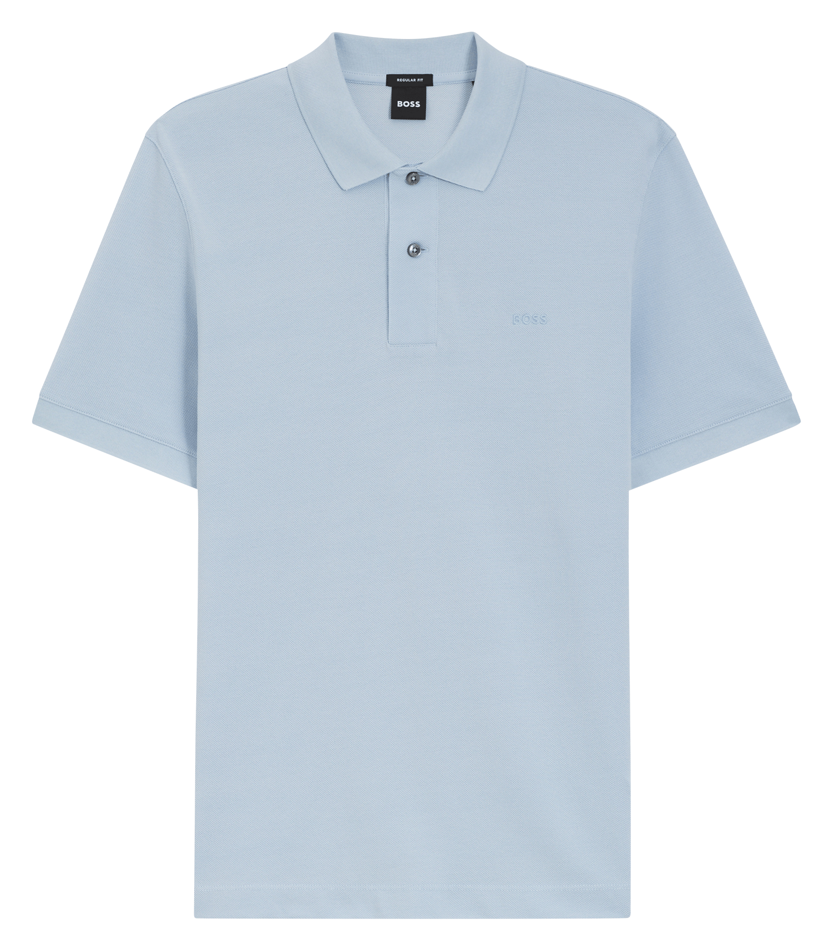 Polo manches courtes droit uni  Bleu vif