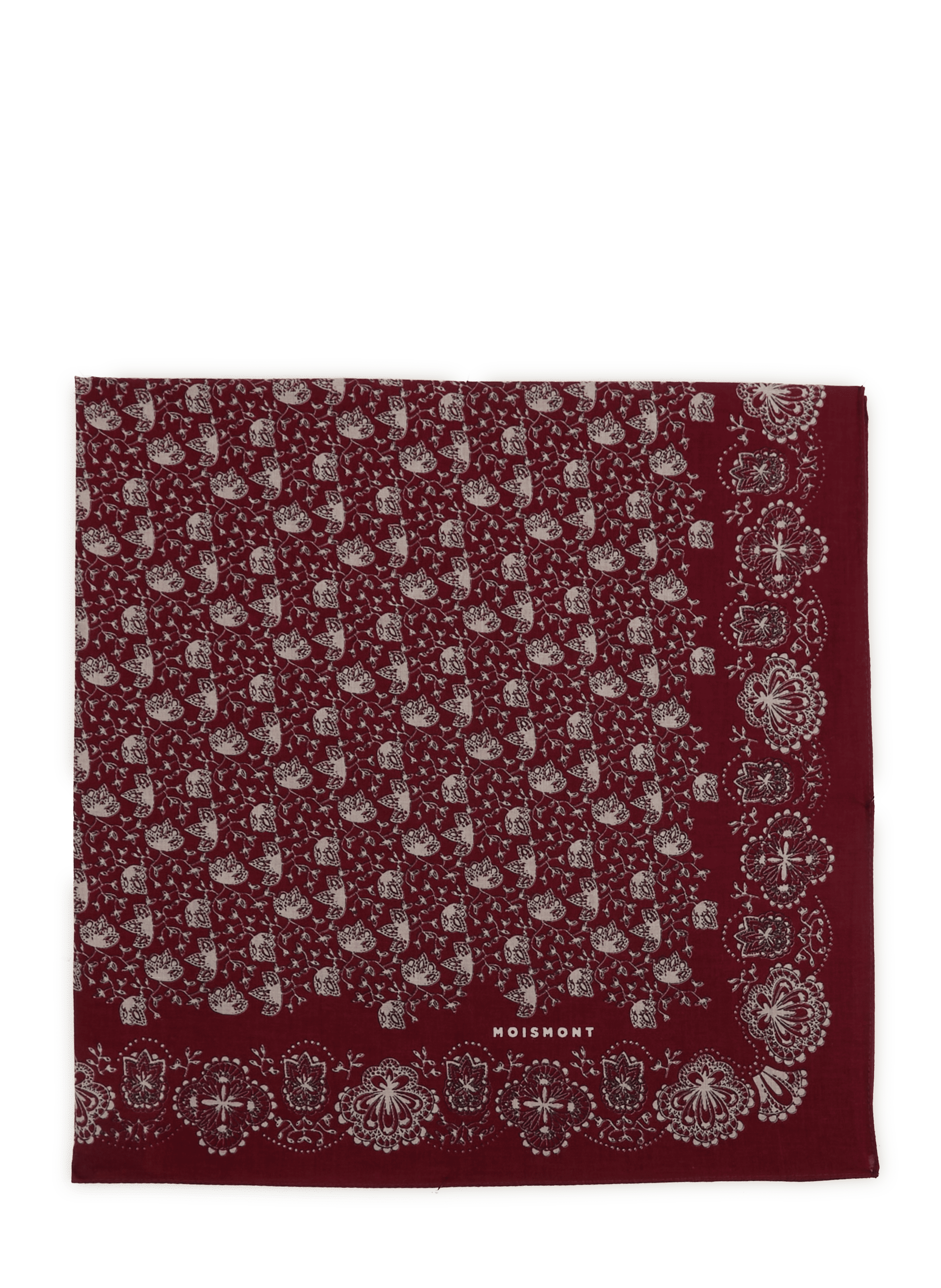 Milan Printed Cotton Scarf MOISMONT Red