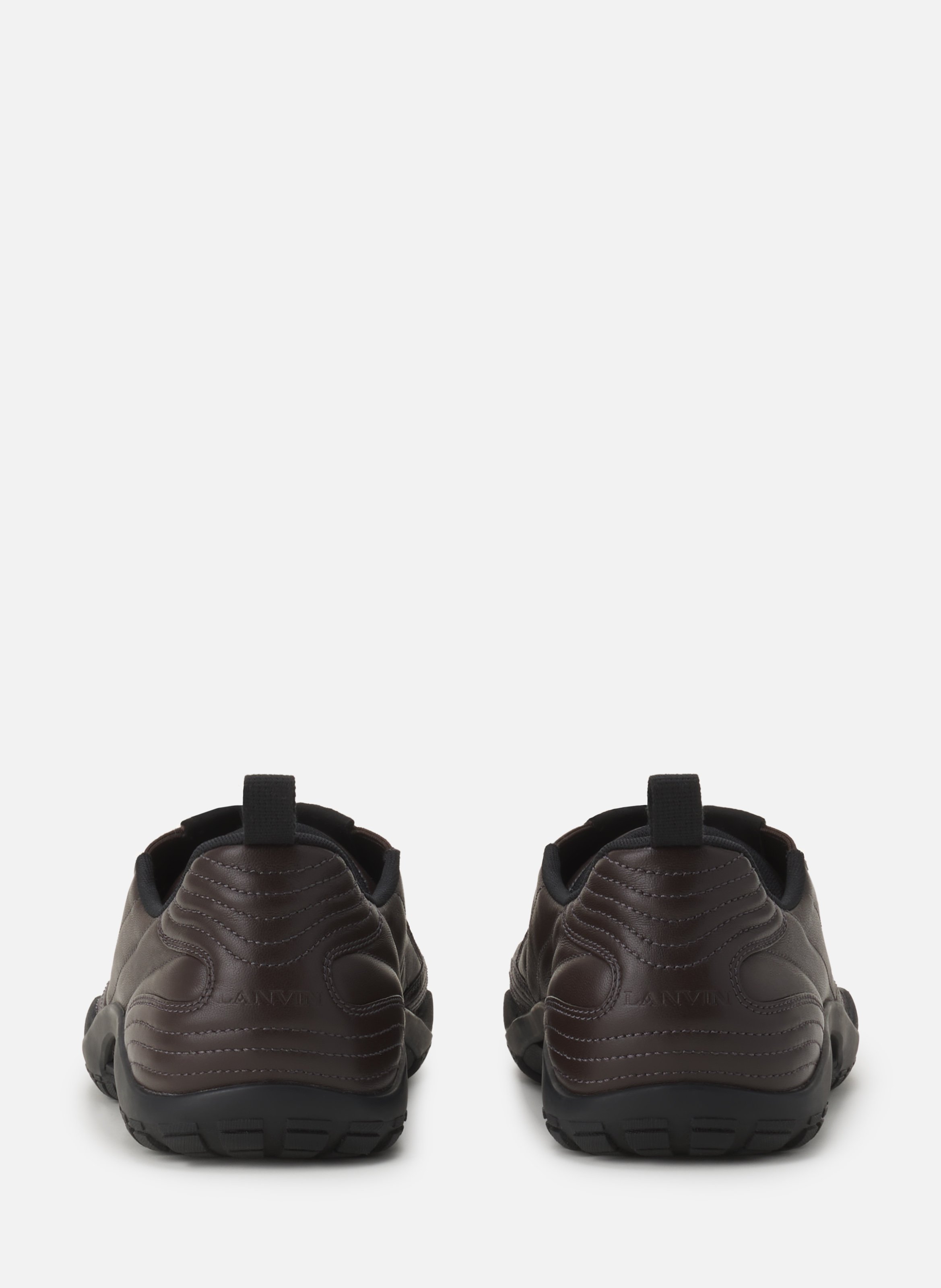 Sneakers lnv2 en cuir LANVIN Marron