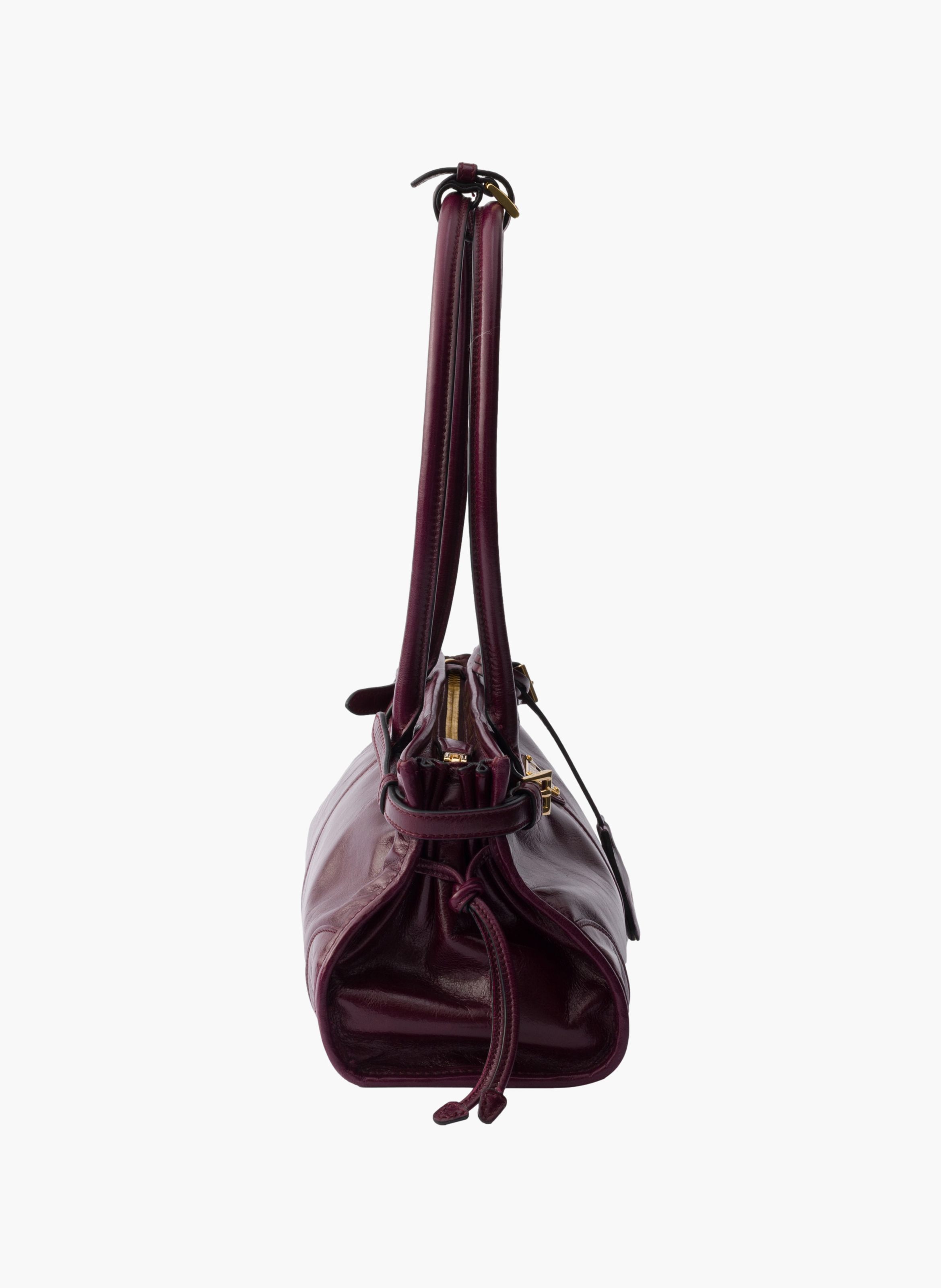 Sac prada bonnie en cuir medium PRADA Rouge