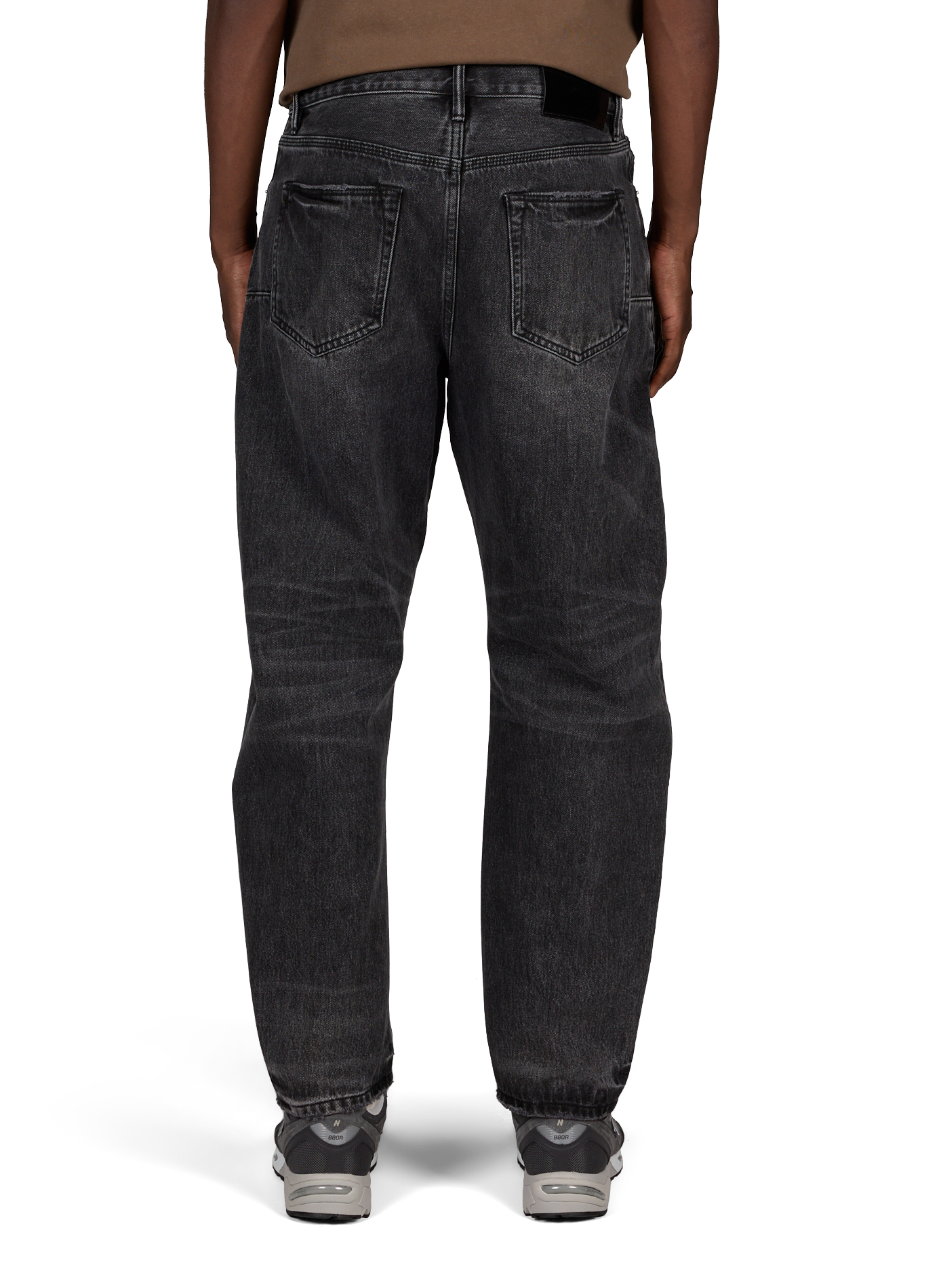 Weite Baumwolljeans PURPLE BRAND Schwarz