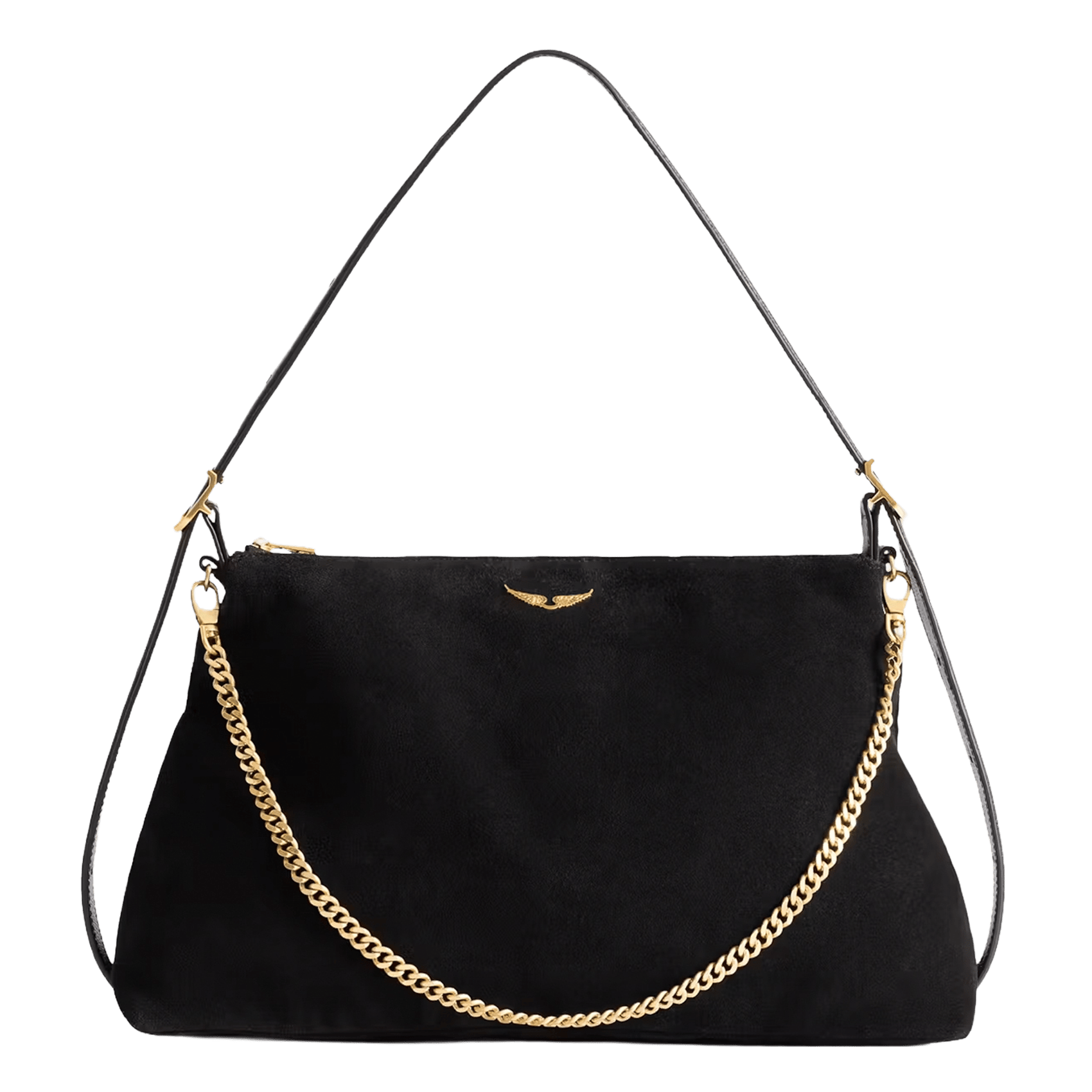 Leren handtas Jim ZADIG&VOLTAIRE Zwart