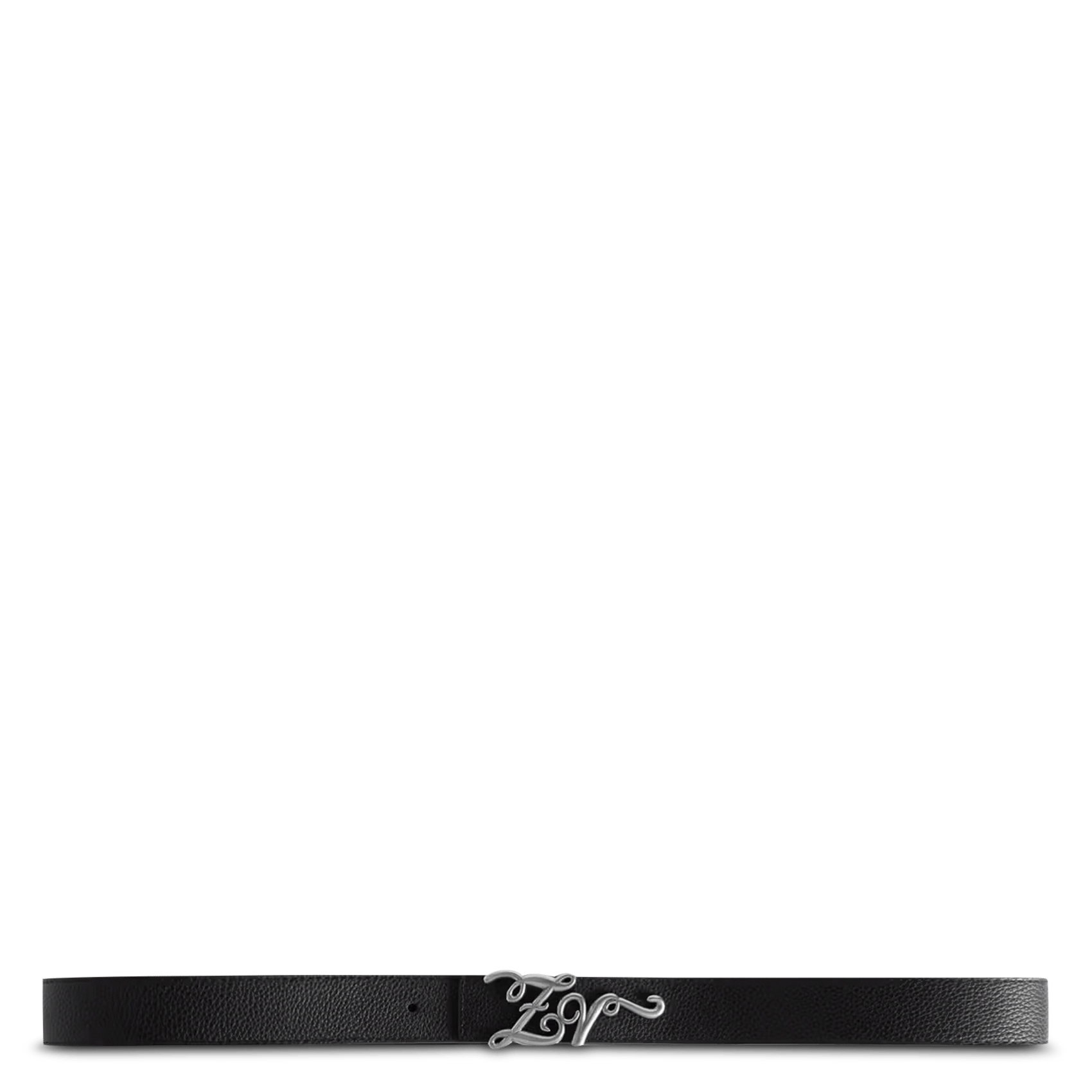 Ceinture réversible en cuir grainé zv reversible ZADIG&VOLTAIRE Noir