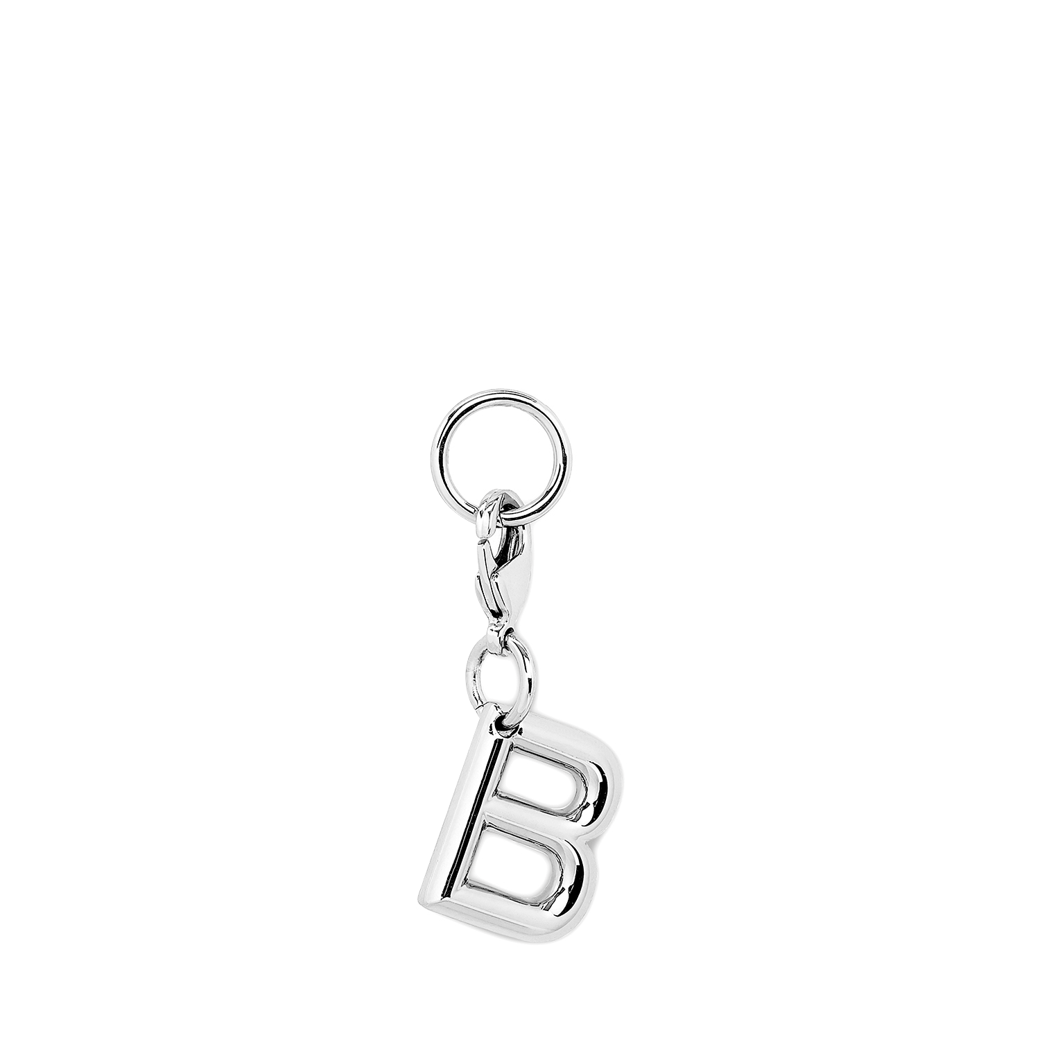 Verzilverde metalen bedel met letter B Lancel - lente-zomer 2026. LANCEL Zilver