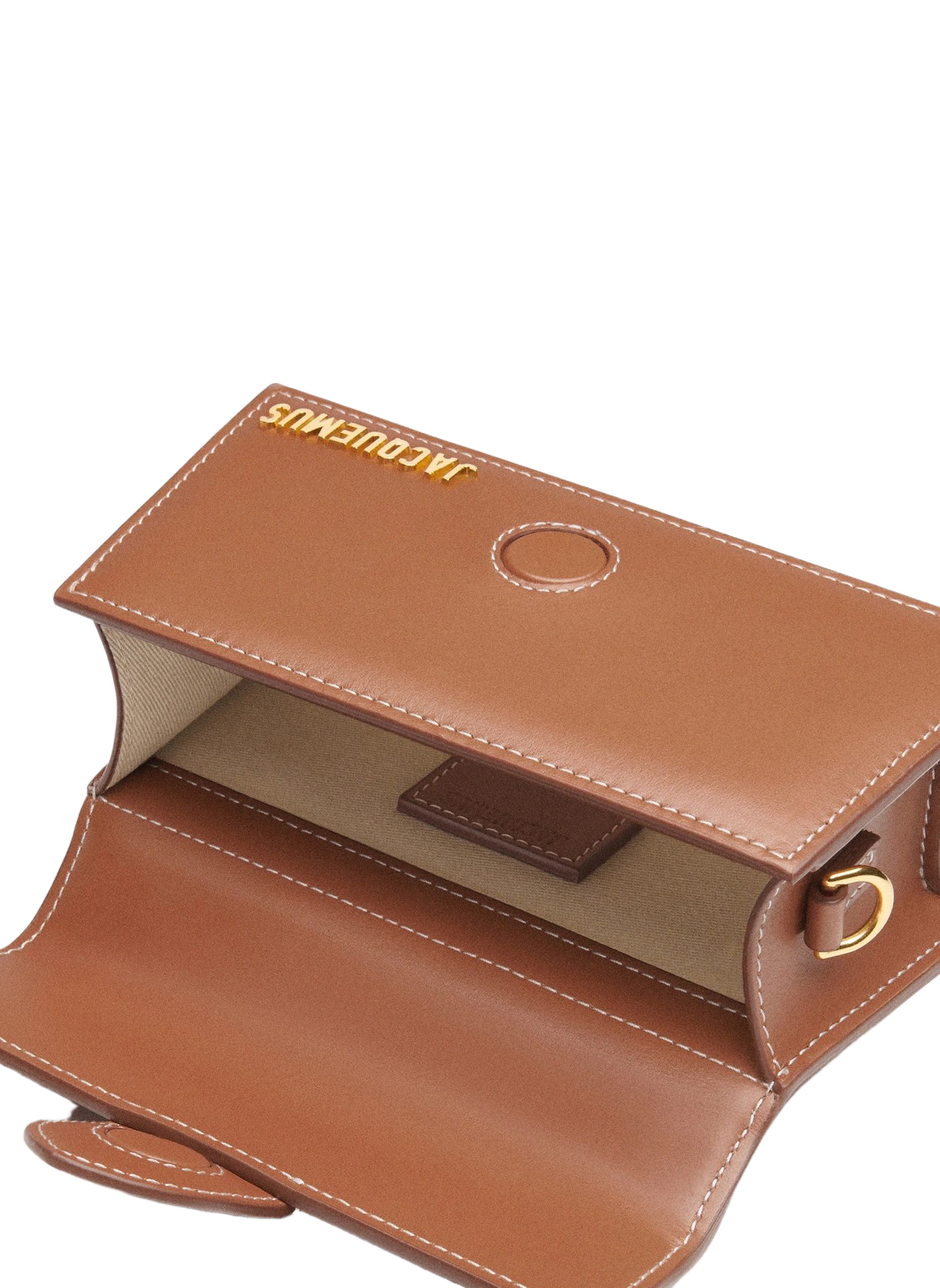 Le mini sac Bambino en cuir JACQUEMUS Brown