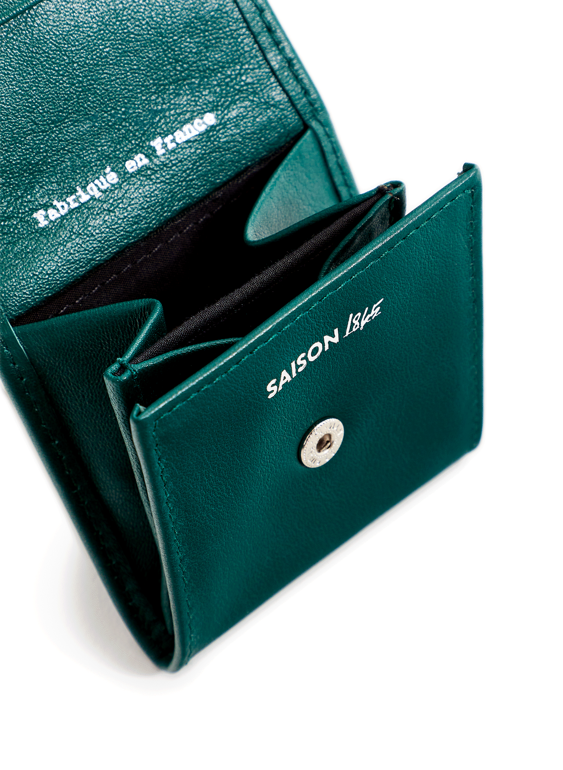 Porte-monnaie en cuir SAISON 1865 Vert