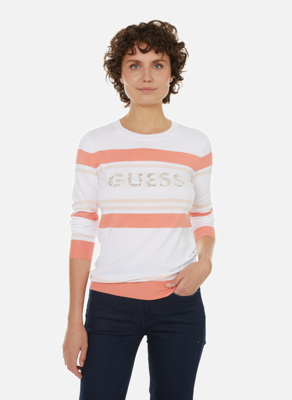 GUESS Pull à rayures Macy Multicolore