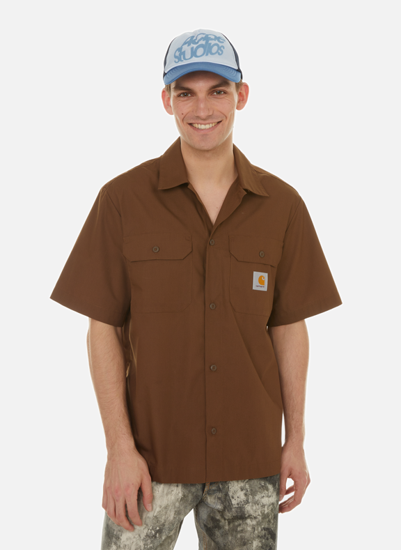 CARHARTT WIP Plain shirt Brown