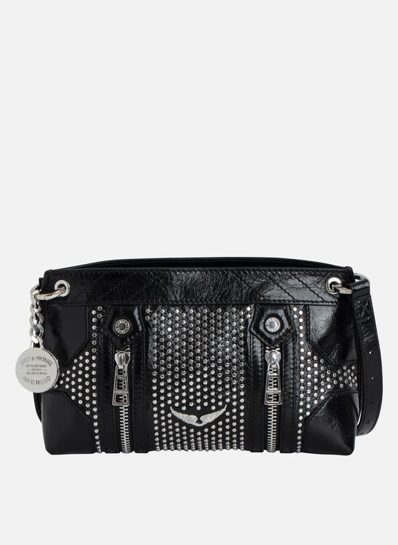 Sac bandoulière en cuir vernis sunny mood Noir by ZADIG&VOLTAIRE ZADIG&VOLTAIRE Sac bandoulière en cuir vernis sunny mood Noir