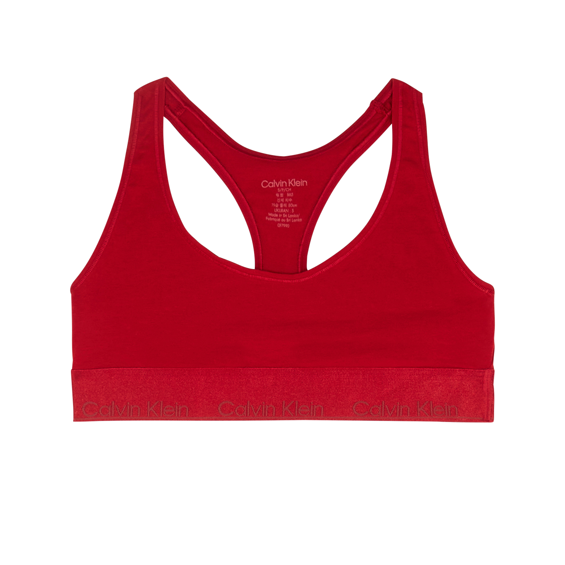 Logo bra top CALVIN KLEIN Red
