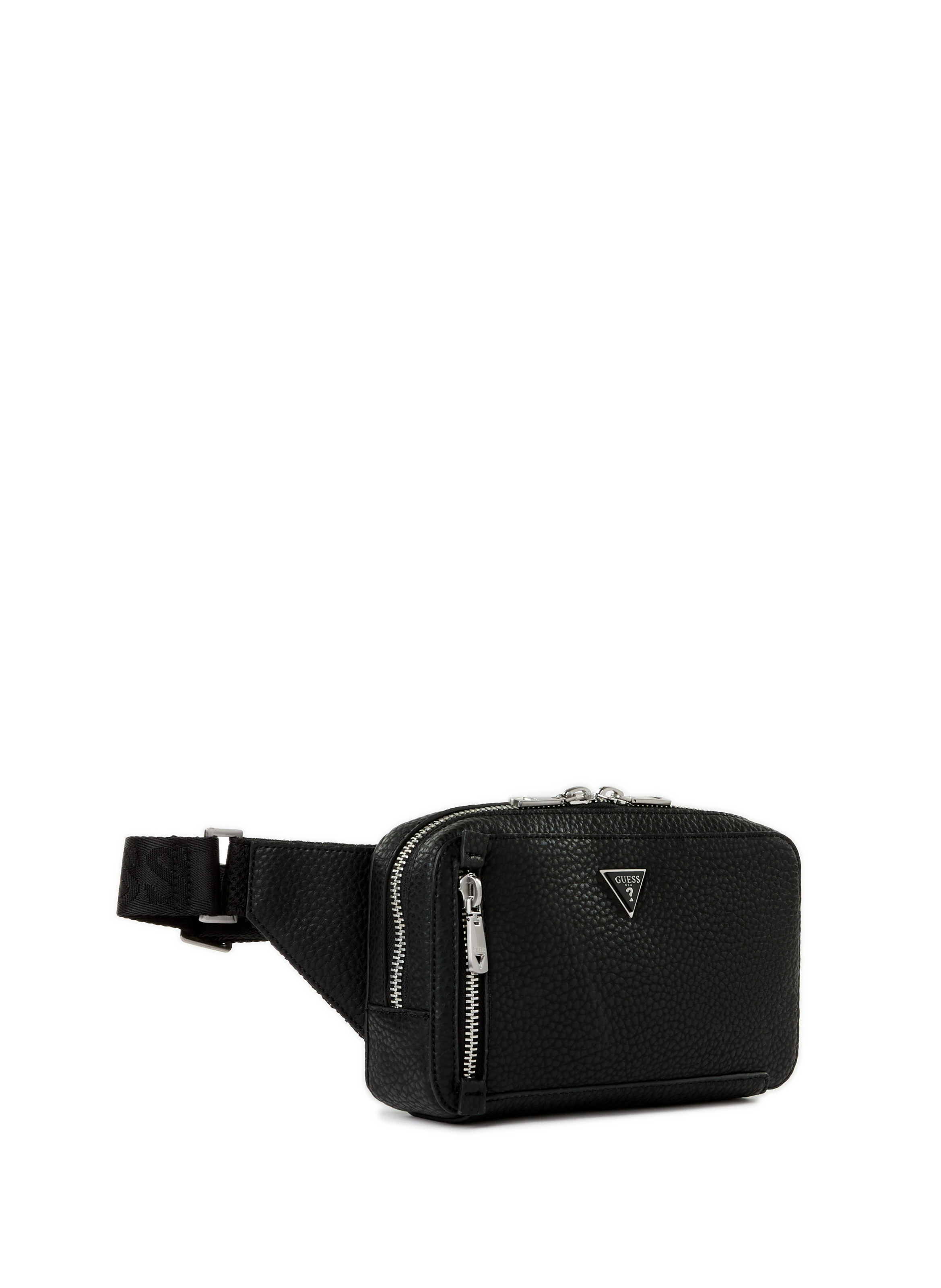Grained waist bag GUESS Black