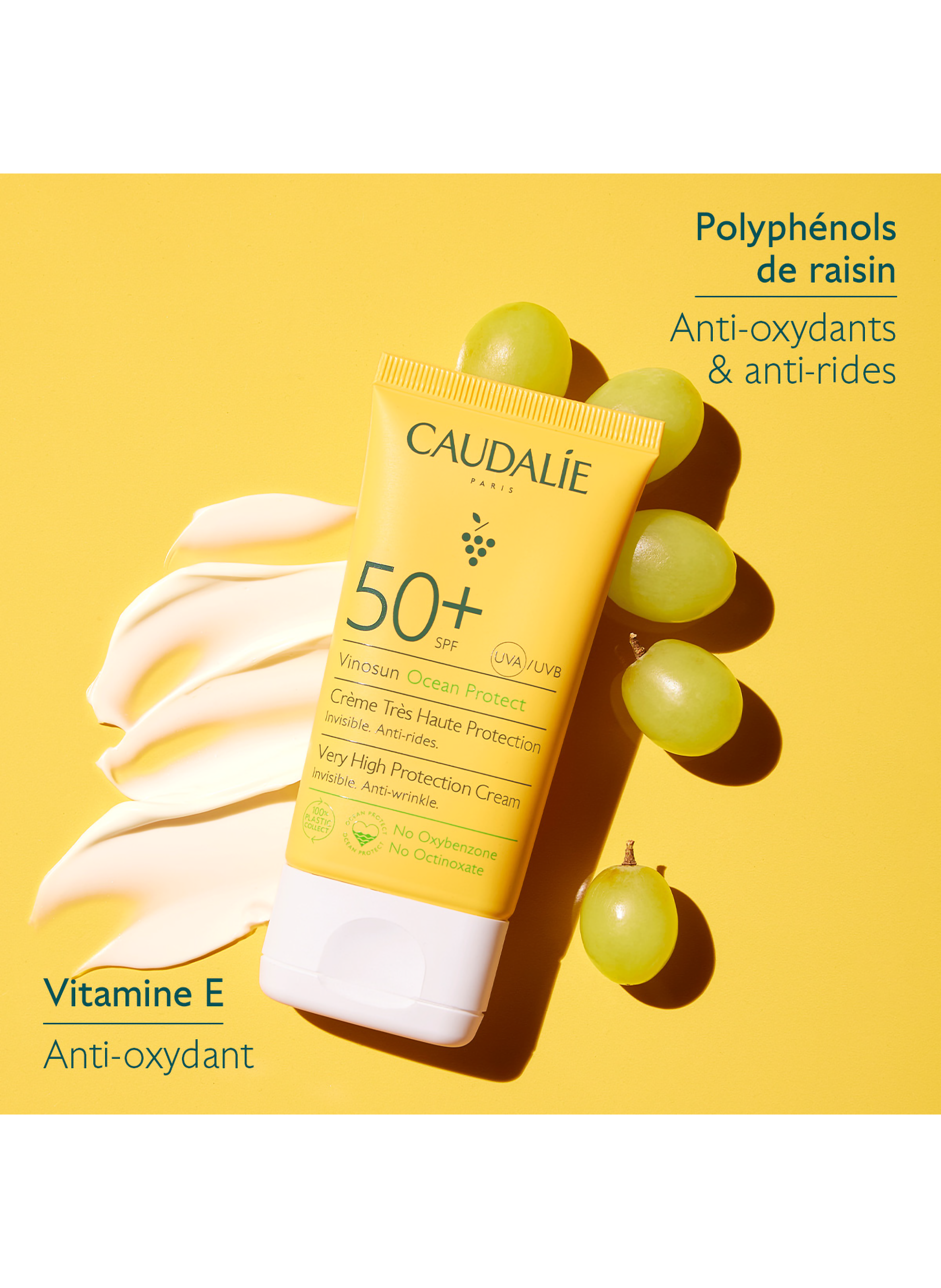 Vinosun Protect Cream SPF50+ CAUDALIE No color