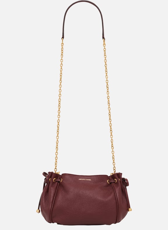 Sac en cuir grainé - le mini 24 Rouge by GERARD DAREL GERARD DAREL Sac en cuir grainé - le mini 24 Rouge