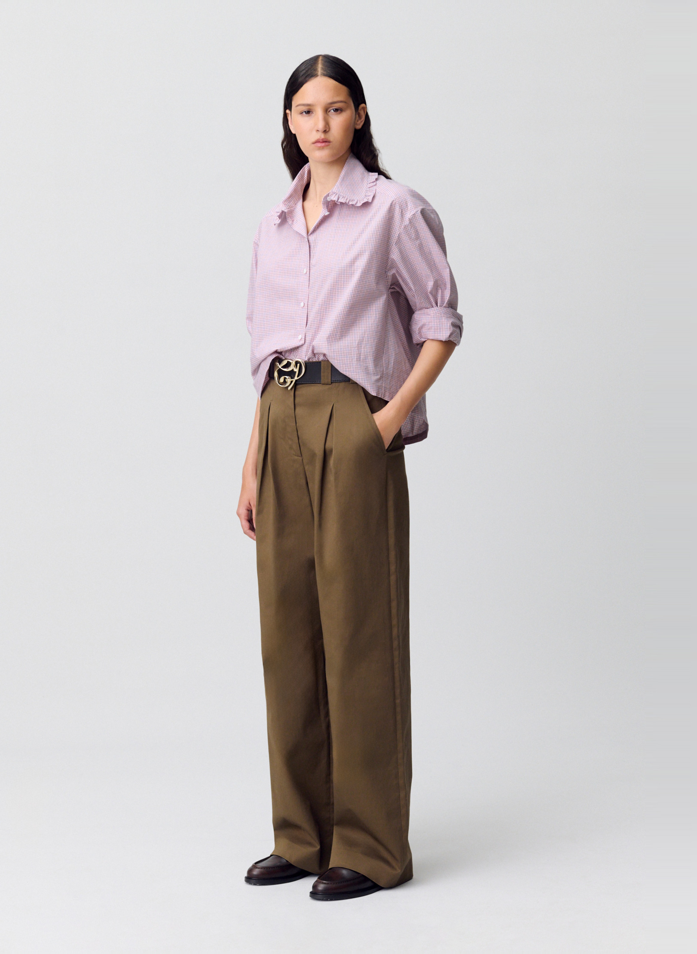 Chemise col classique en coton carina CLAUDIE PIERLOT Multicolore