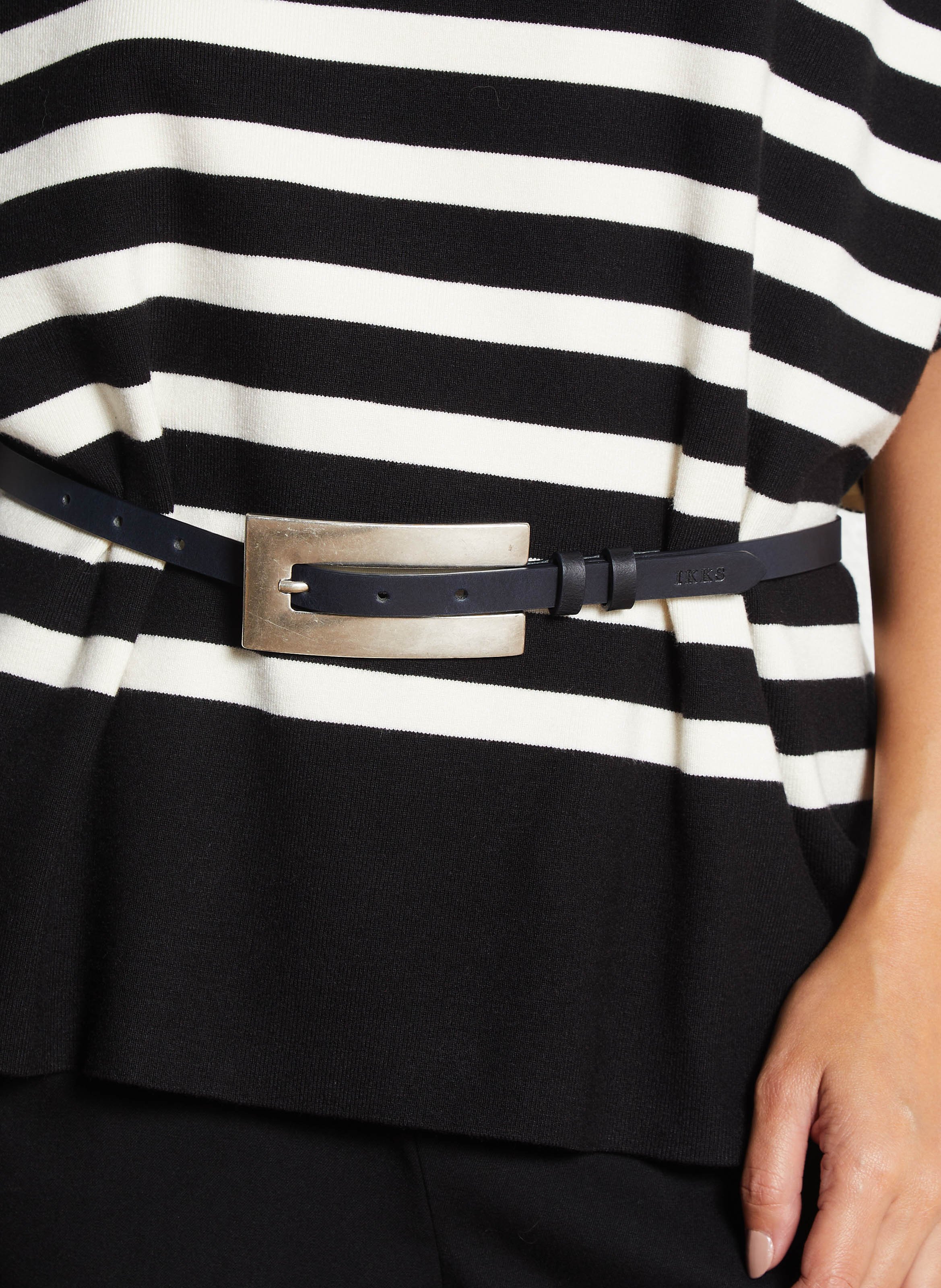 Ceinture en cuir IKKS Bleu