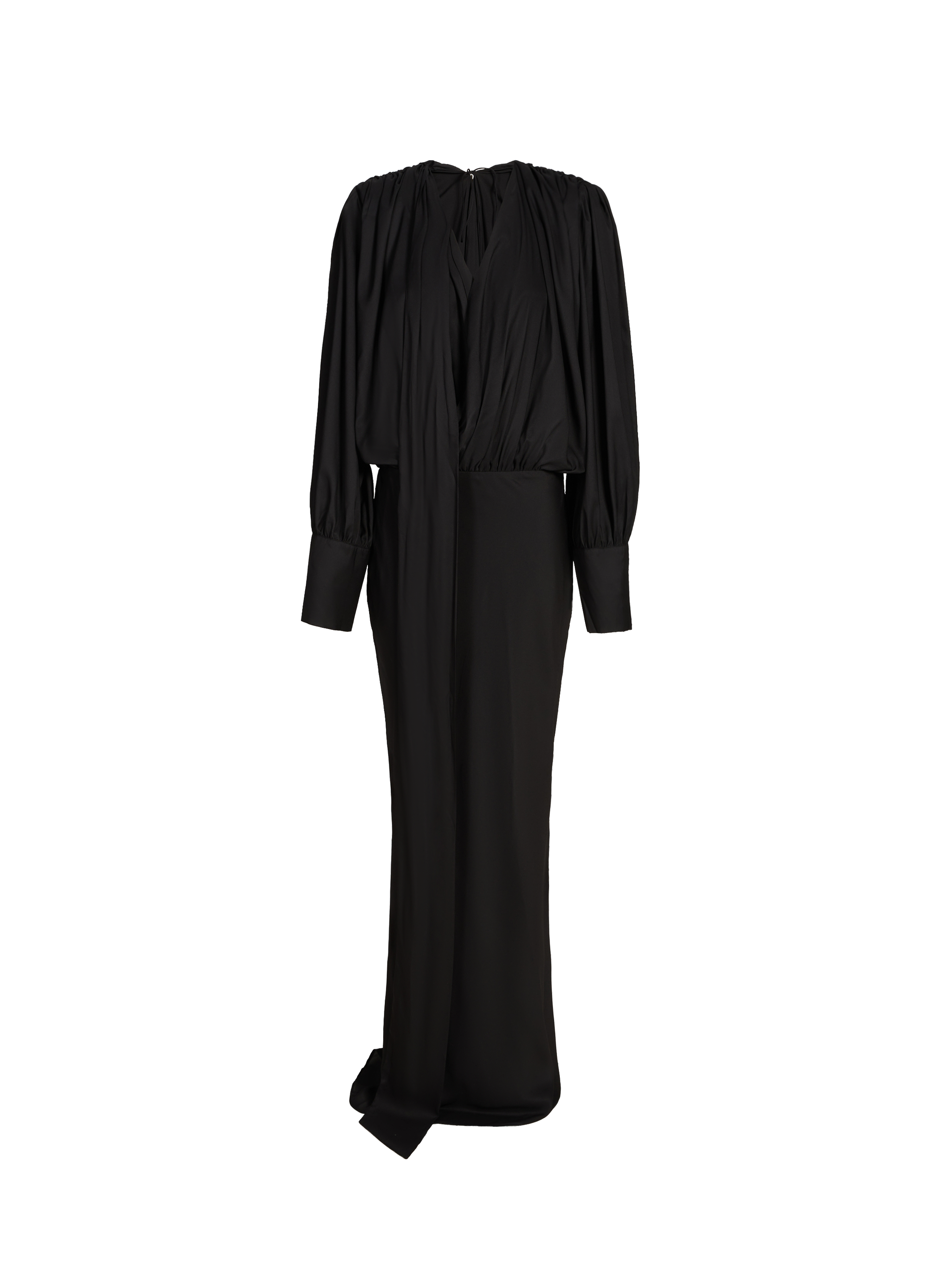 Robe longue en mousseline ROTATE Noir