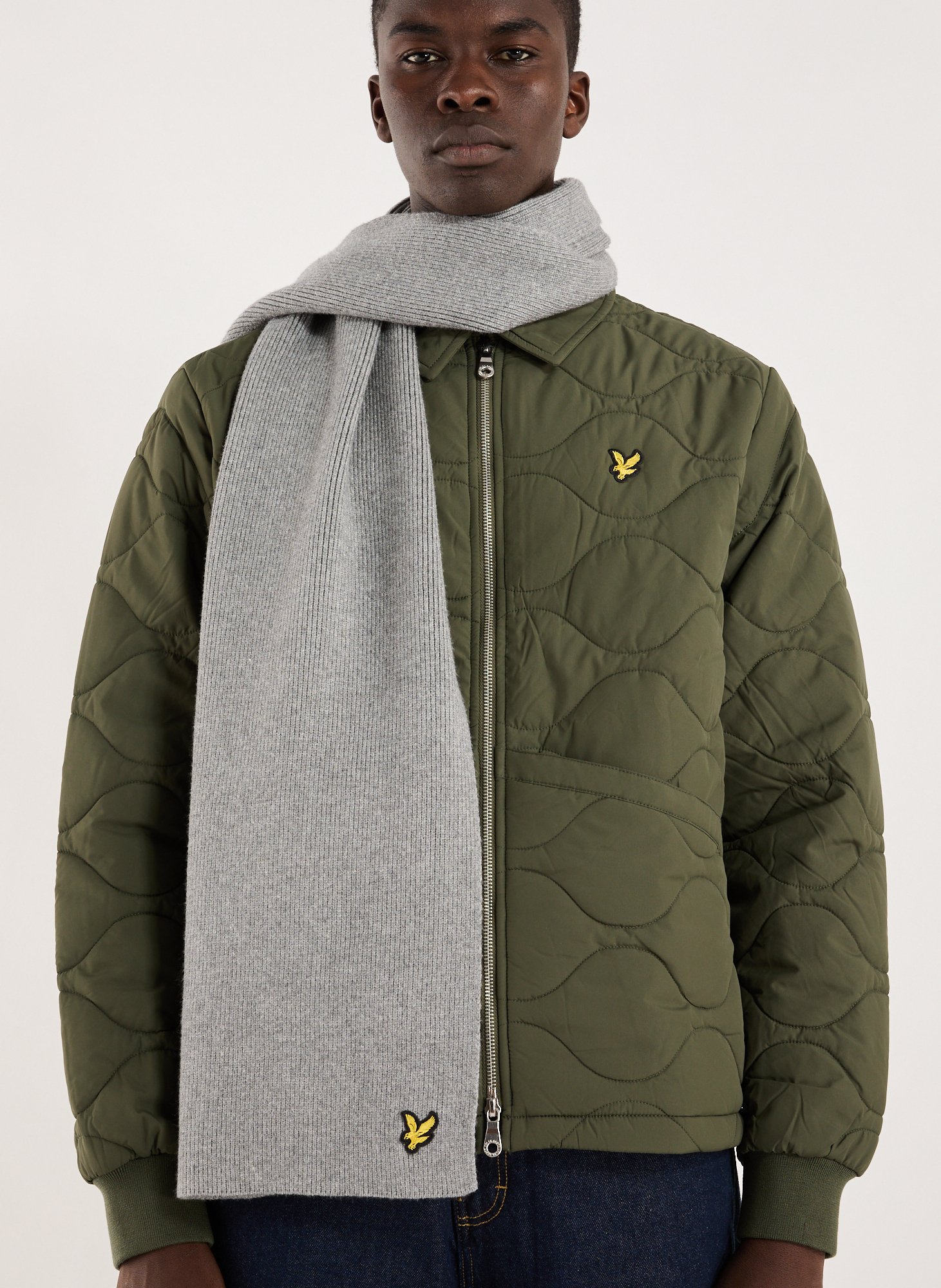 Logo scarf LYLE & SCOTT Grey