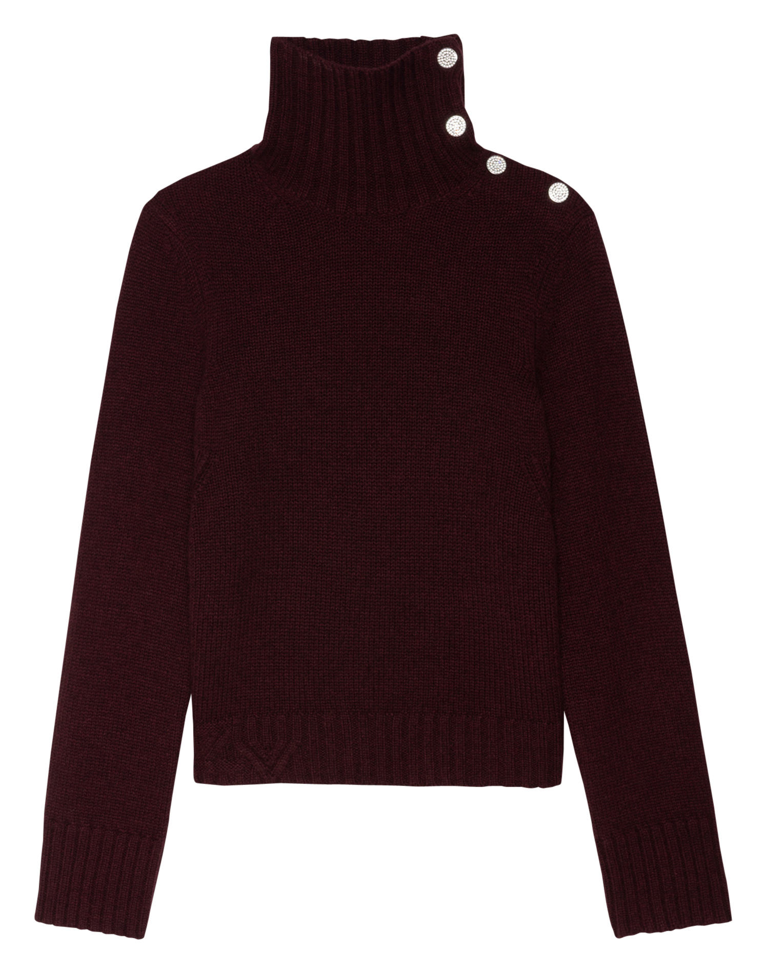 Pull col montant en cachemire nalma ZADIG&VOLTAIRE Violet
