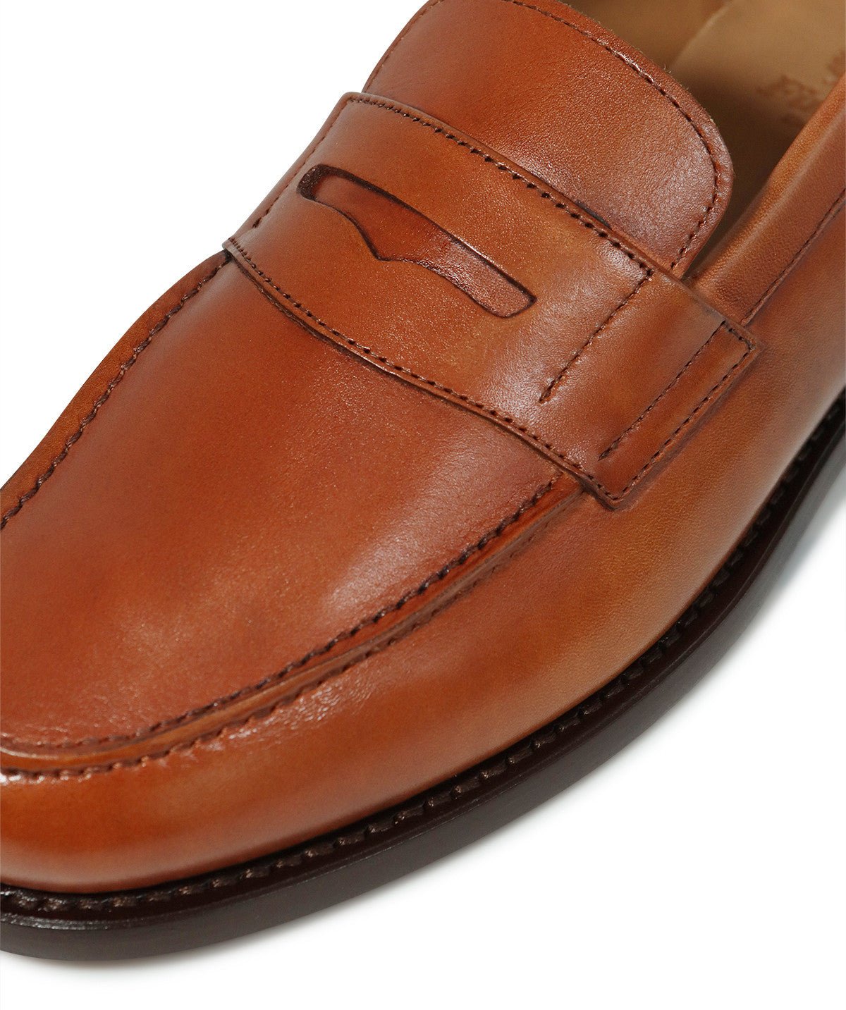 Mocassins cuir college 1986 FINSBURY Marron