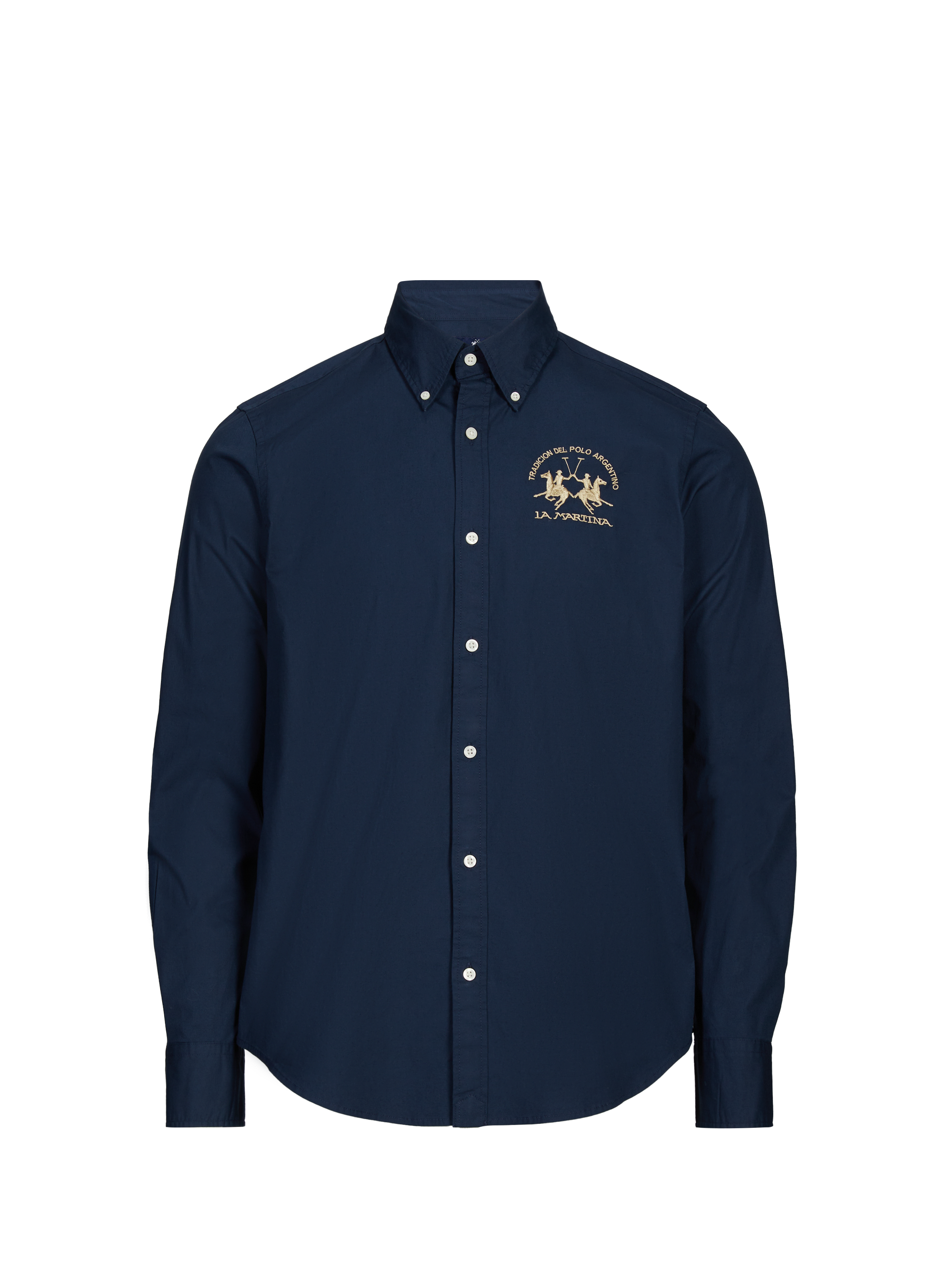 LA MARTINA Chemise en coton Bleu