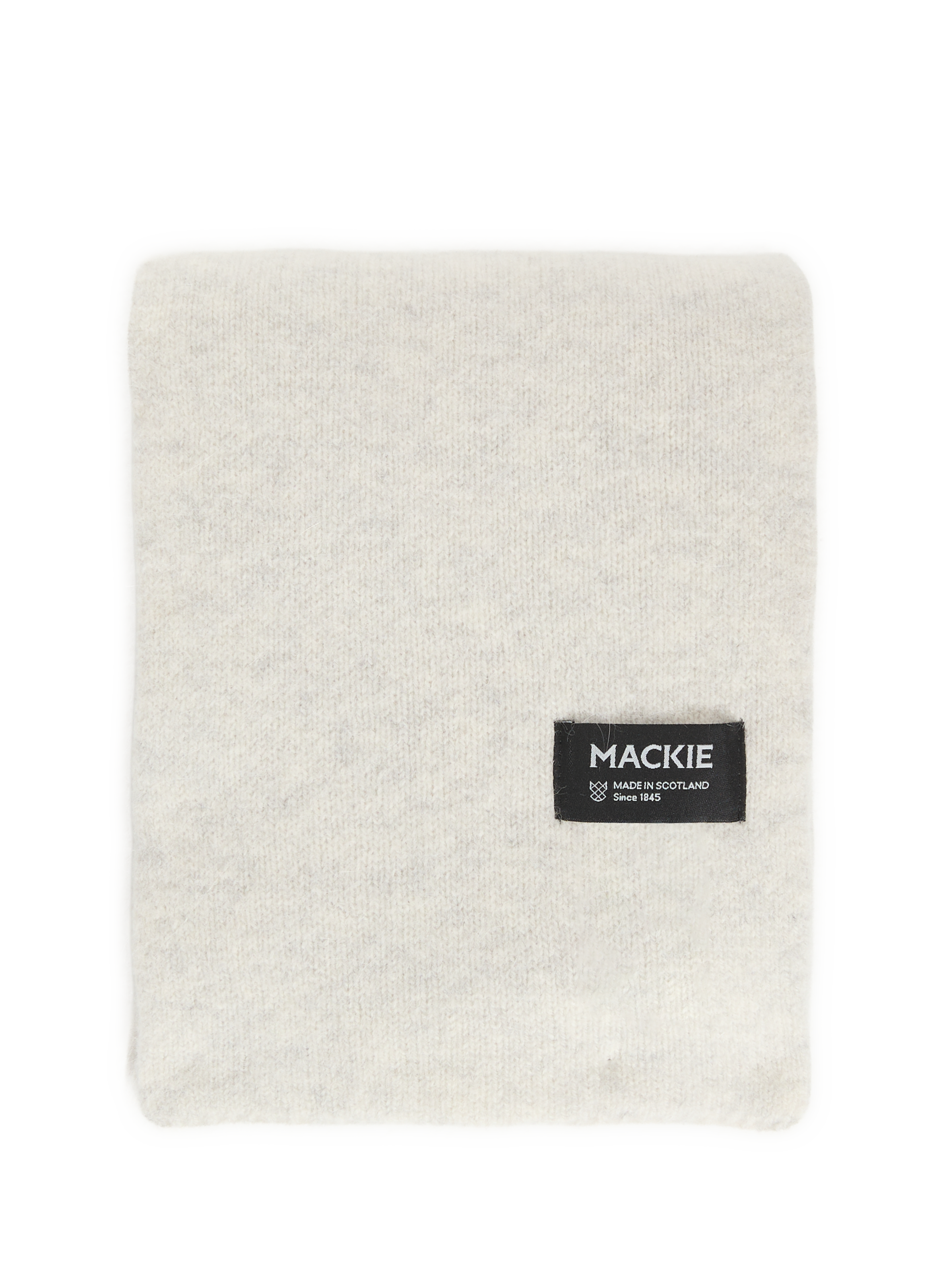 MACKIE Wool and angora scarf White