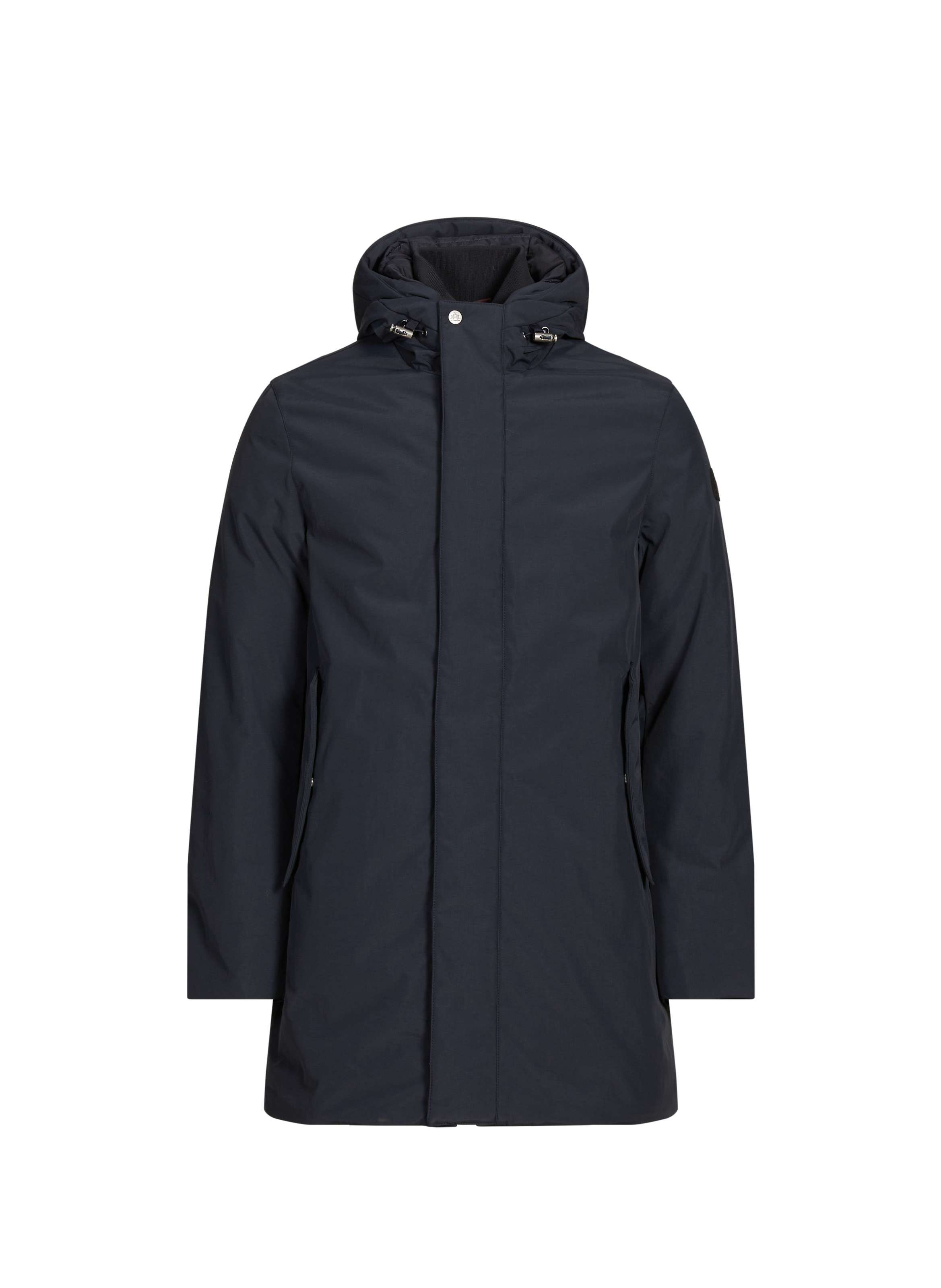 LA MARTINA Hooded plain parka Blue