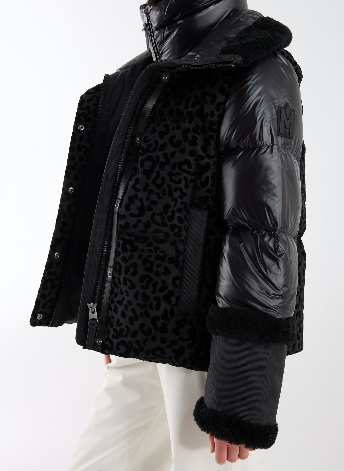 Doudoune courte Lydana à capuche MACKAGE Noir