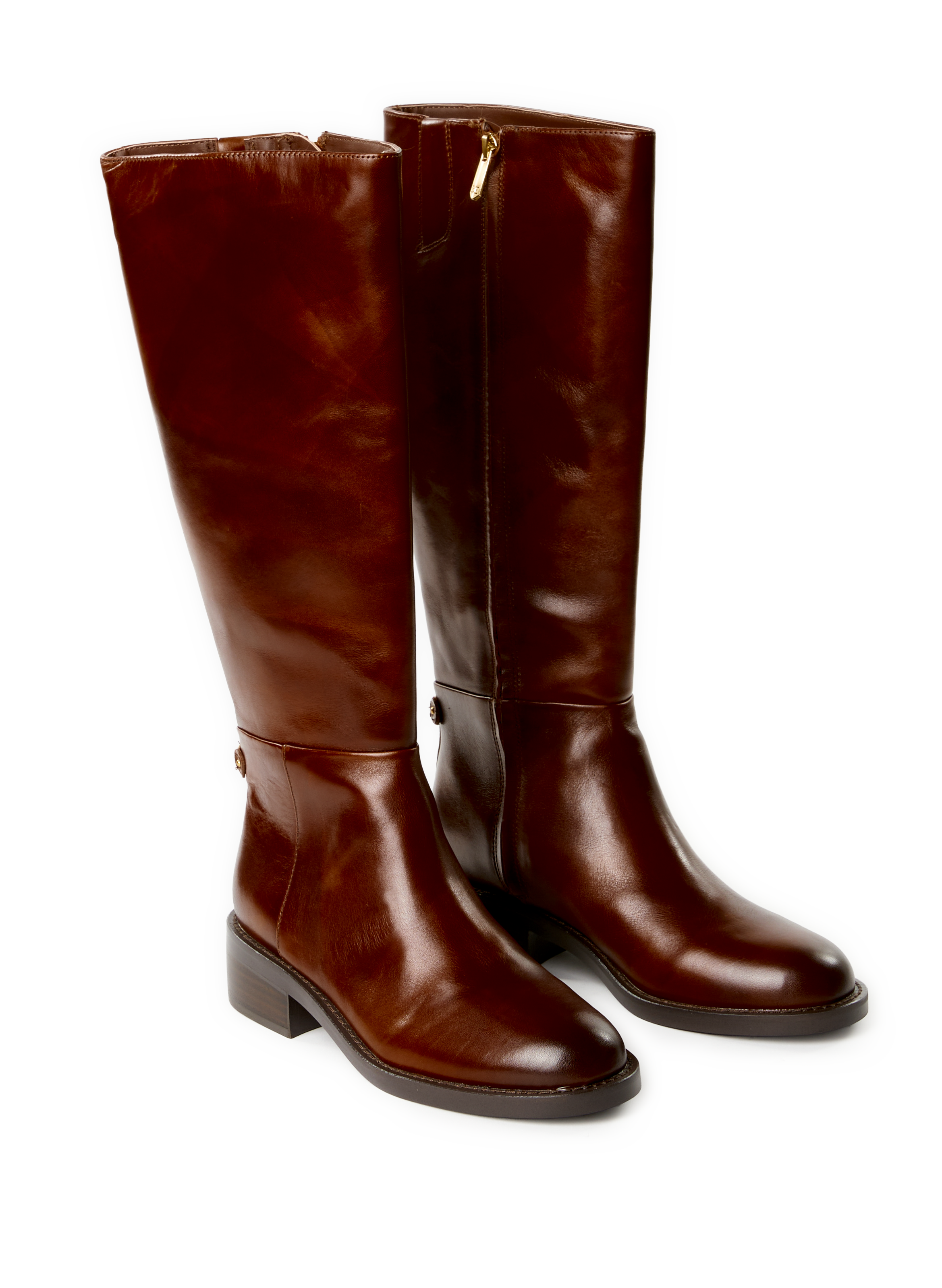 SAM EDELMAN Milla leather boots Brown