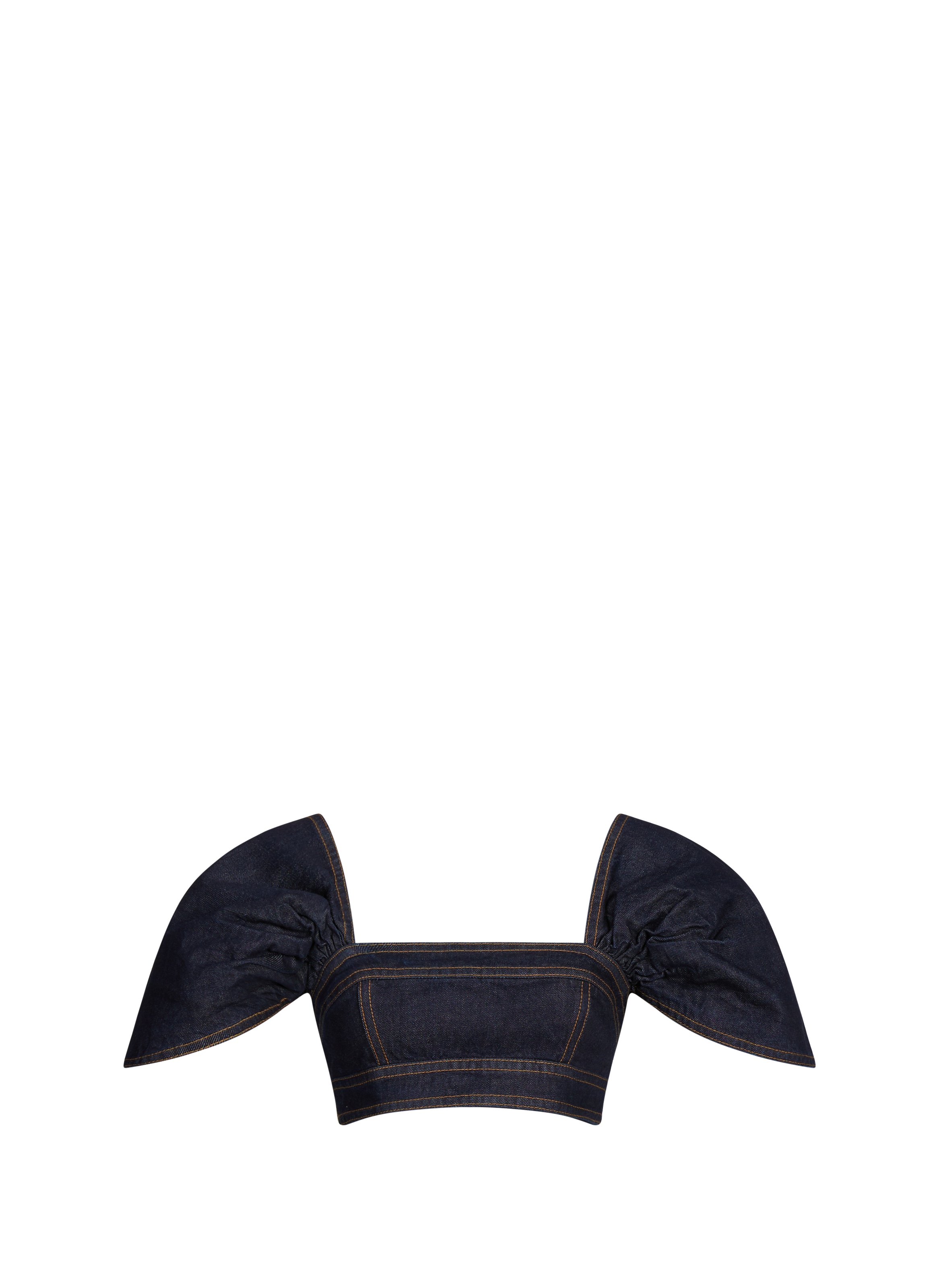 ZIMMERMANN Corsage Rebellion en denim de coton Bleu