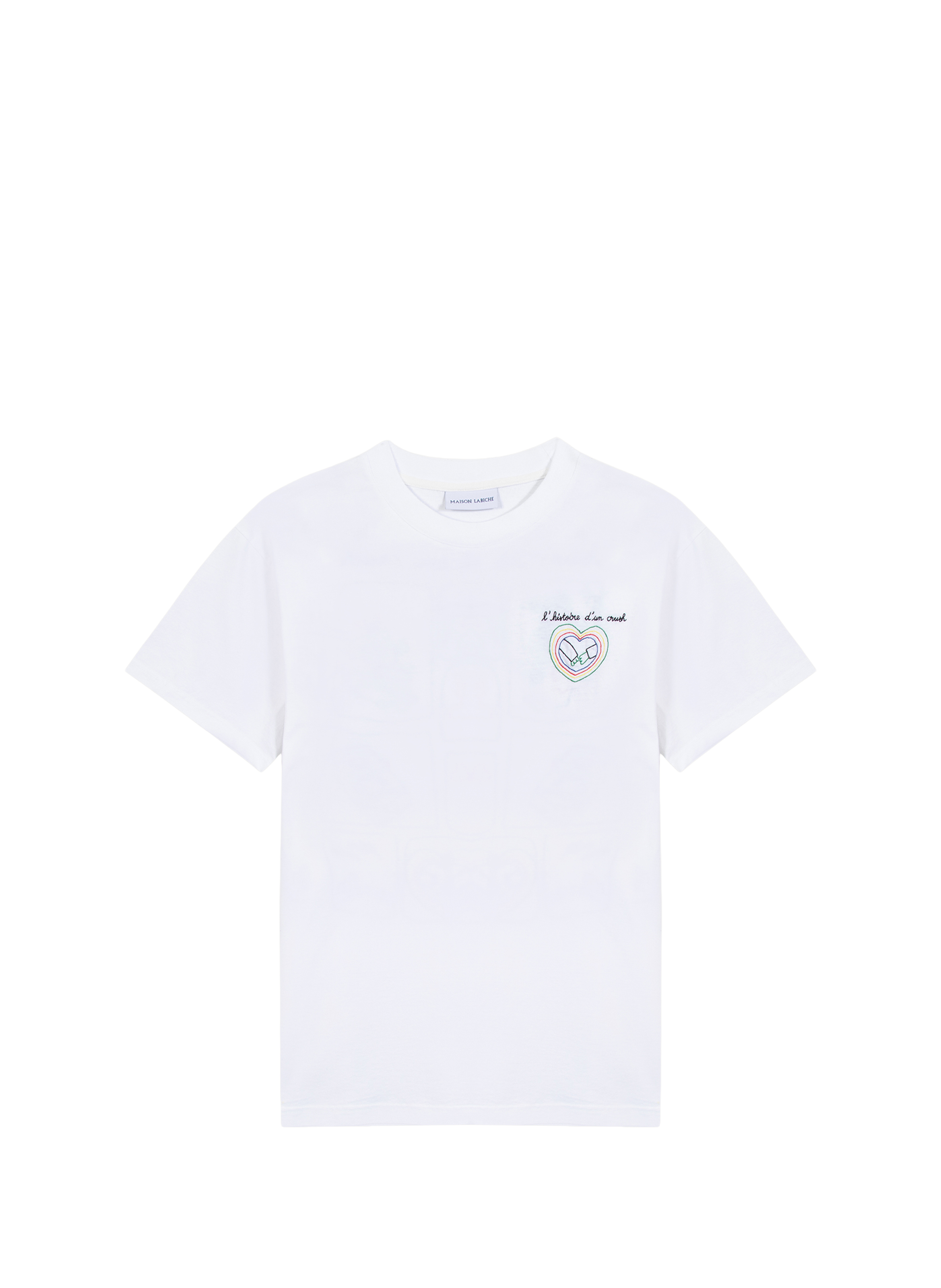 T-shirt Patureau brodé en coton biologique MAISON LABICHE Blanc