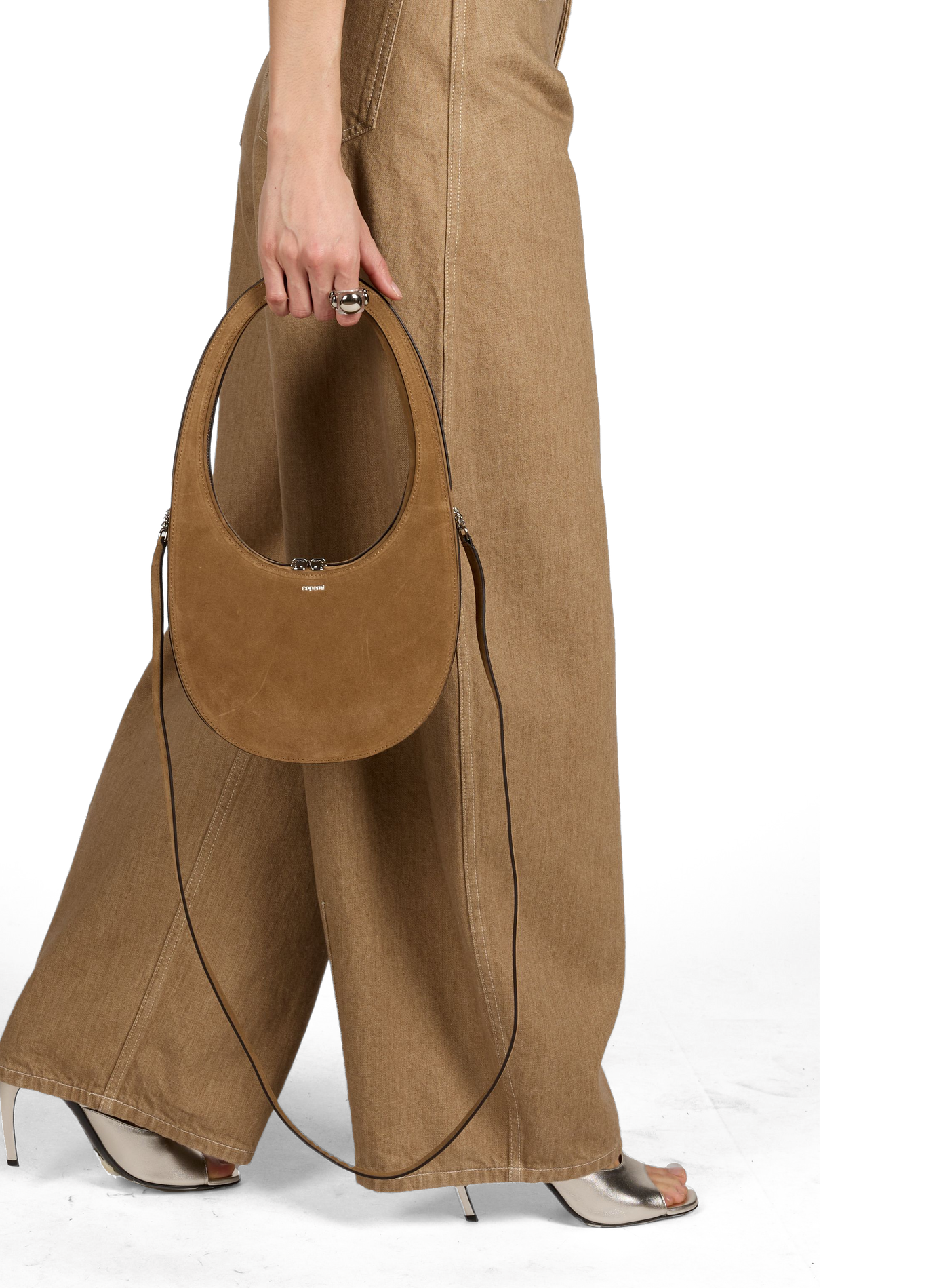 Sac à main Swipe Suede  COPERNI Marron