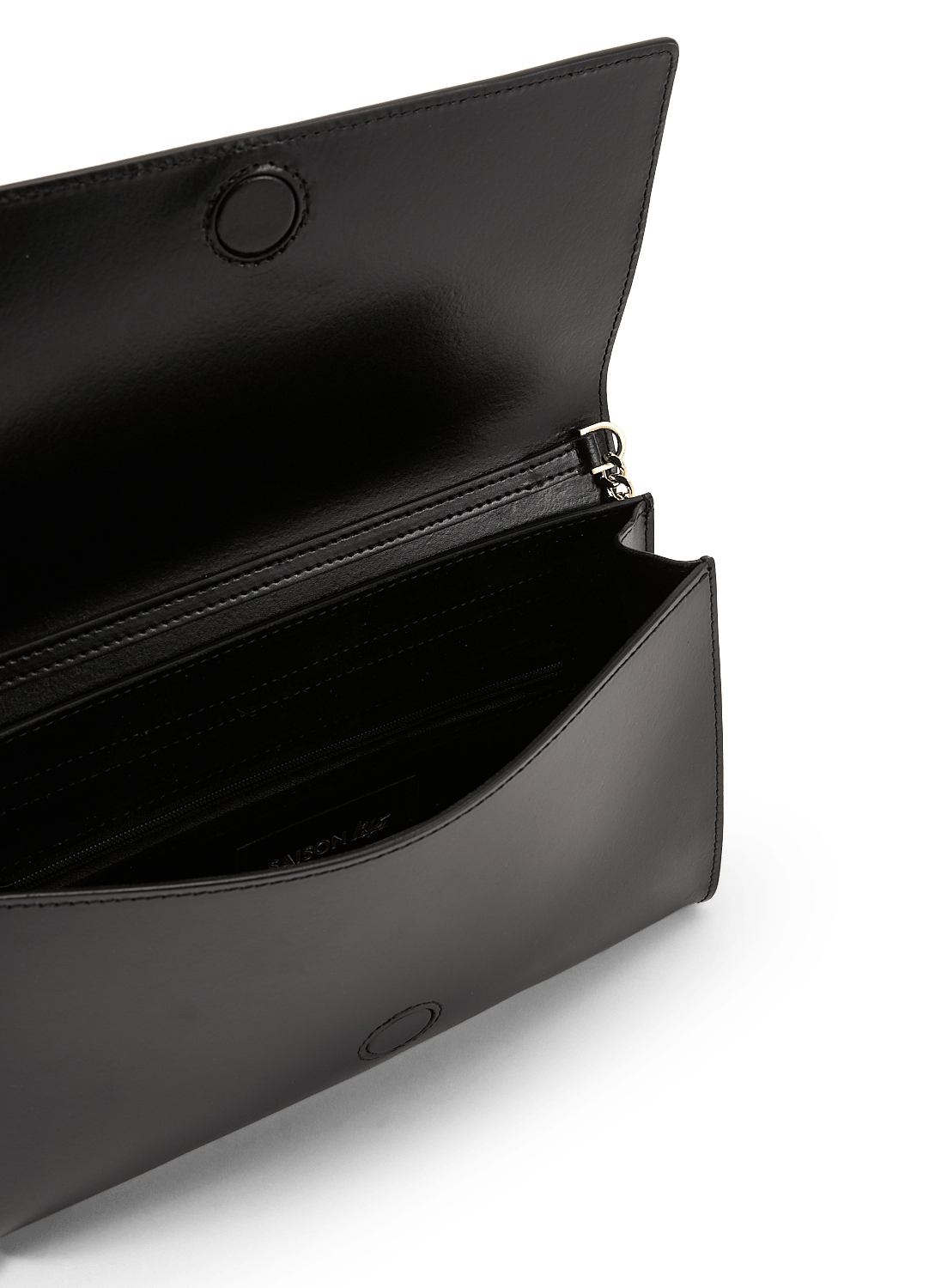 Pochette Hany avec chaîne en cuir SAISON 1865 Noir