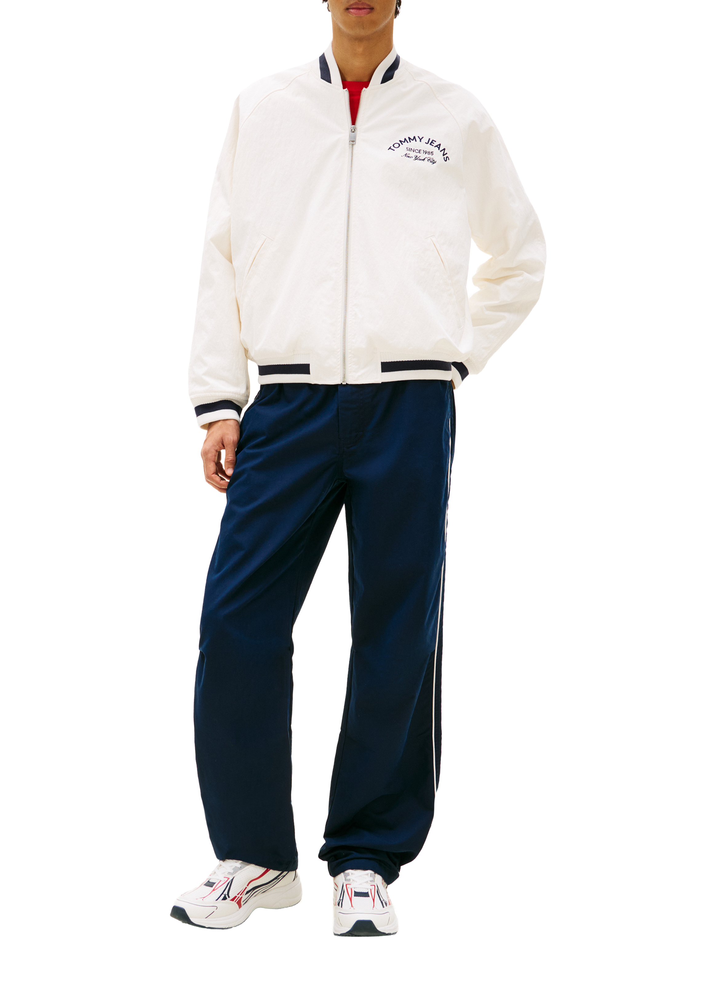 Embroidered brand jacket TOMMY HILFIGER Beige