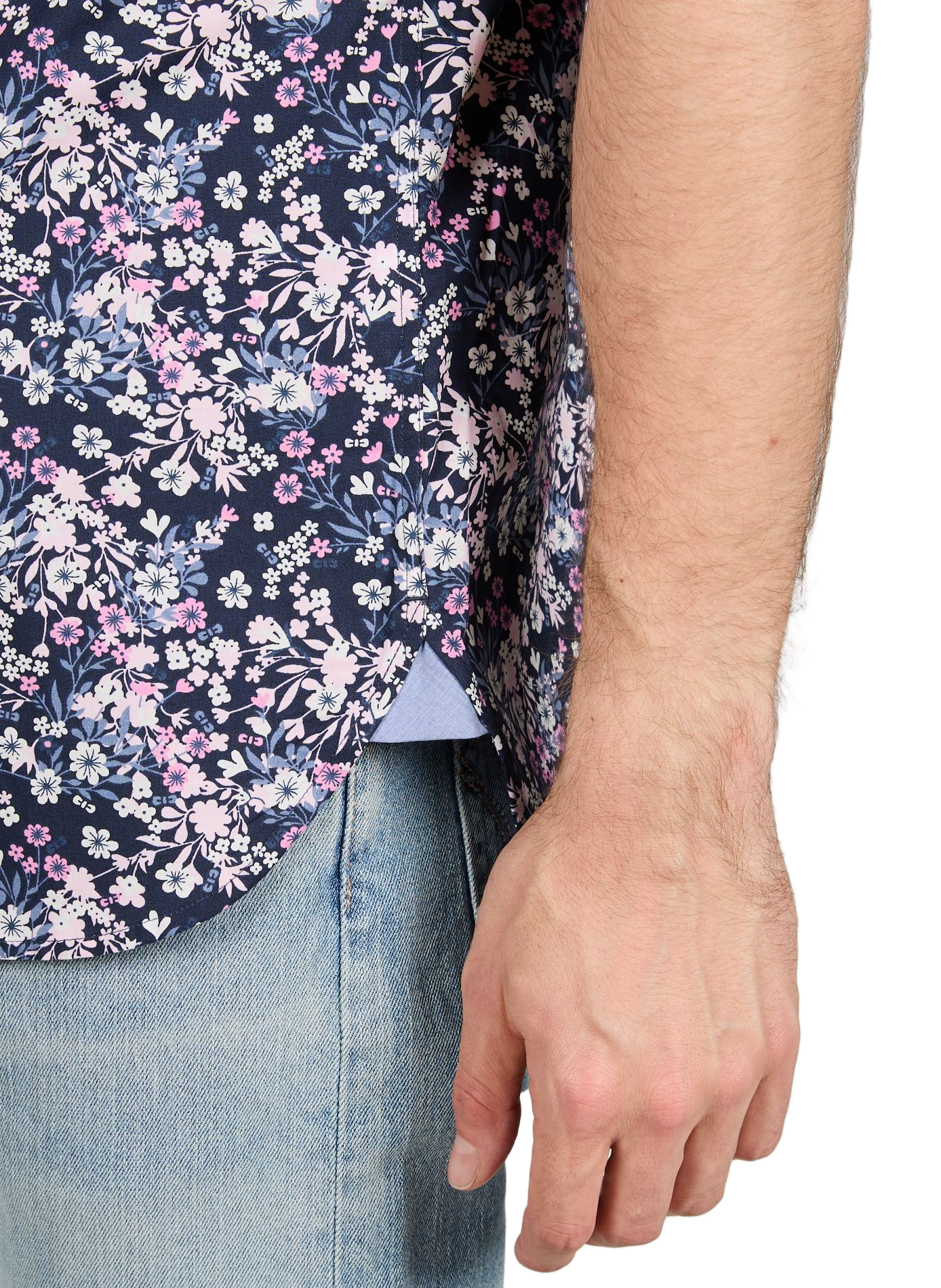 Chemise droite en coton EDEN PARK Rose