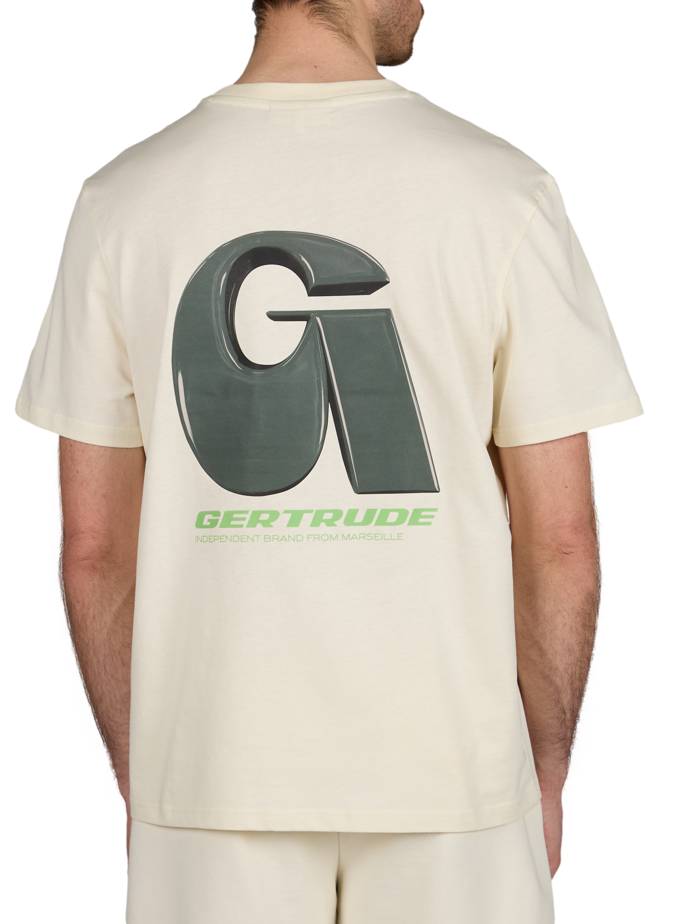 T-shirt imprimé Leonce en coton  GERTRUDE ET GASTON Beige