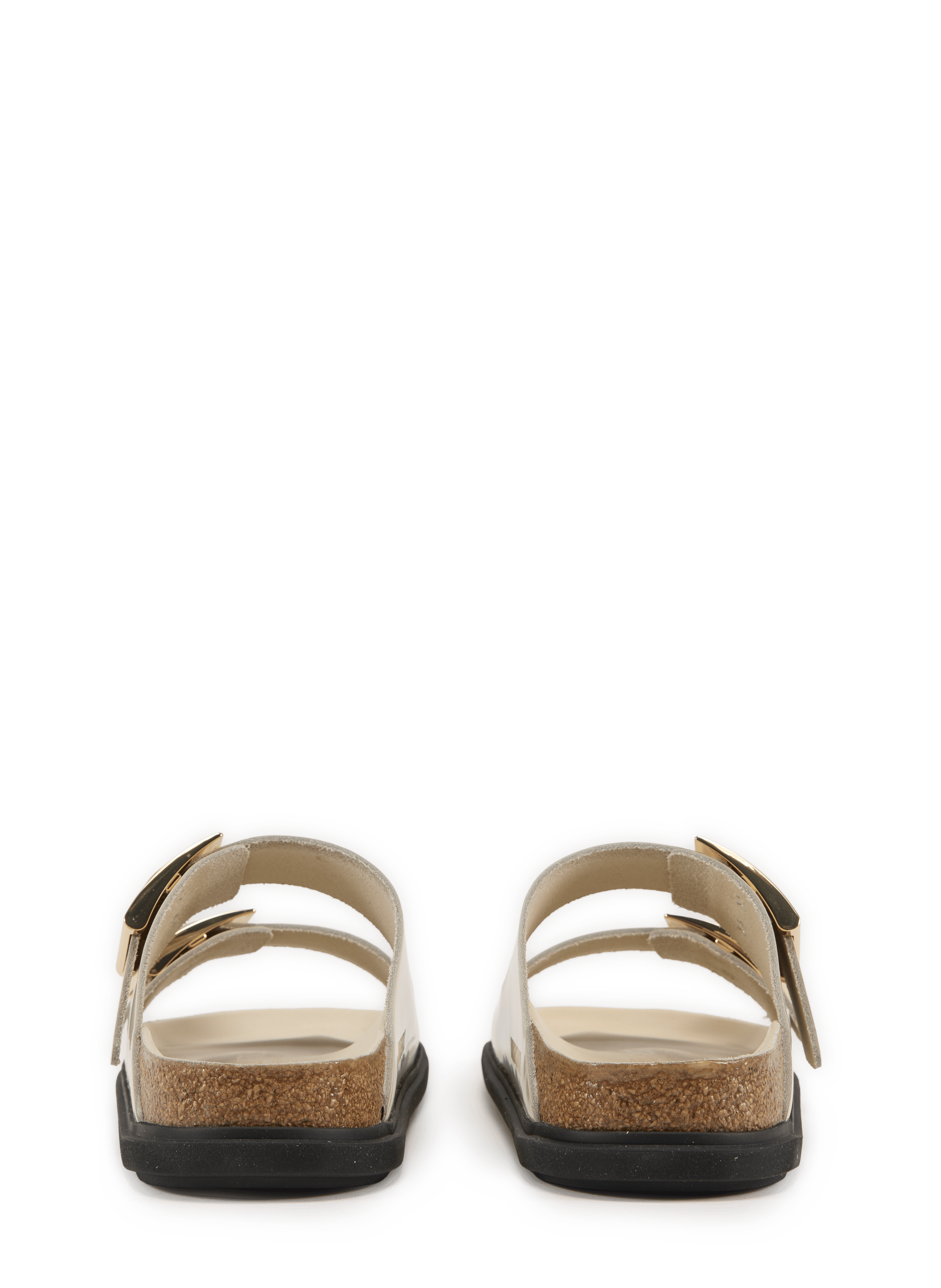 Arizona Buckle Sandals in Patent Leather BIRKENSTOCK Beige