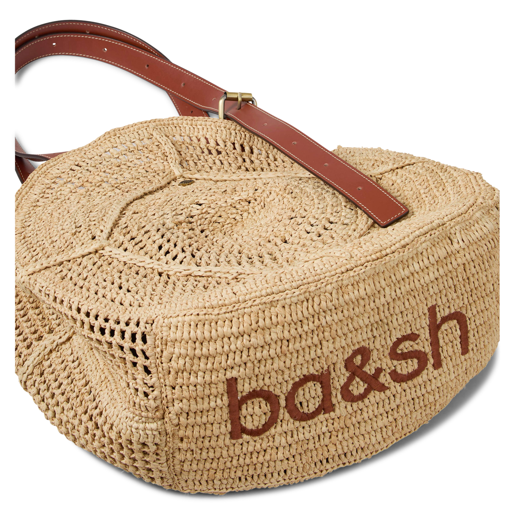 Panier en raphia palma BA&SH Beige