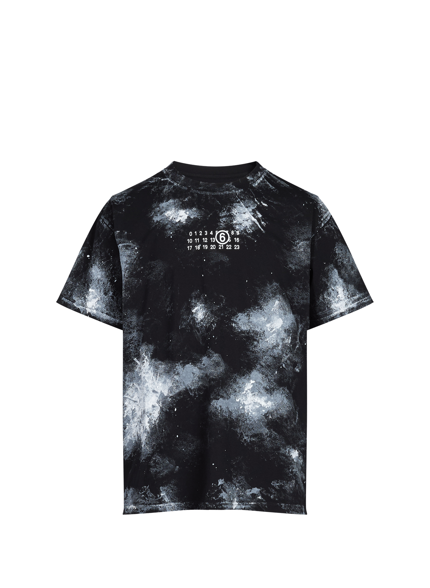 Spot-print cotton T-shirt MAISON MARGIELA Black