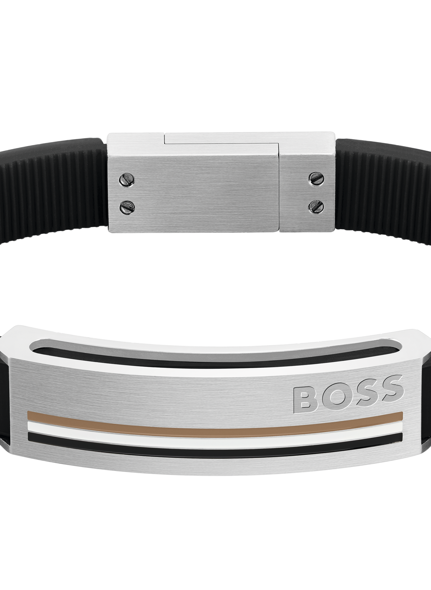 Pulsera de silicona con logotipo BOSS Sin color