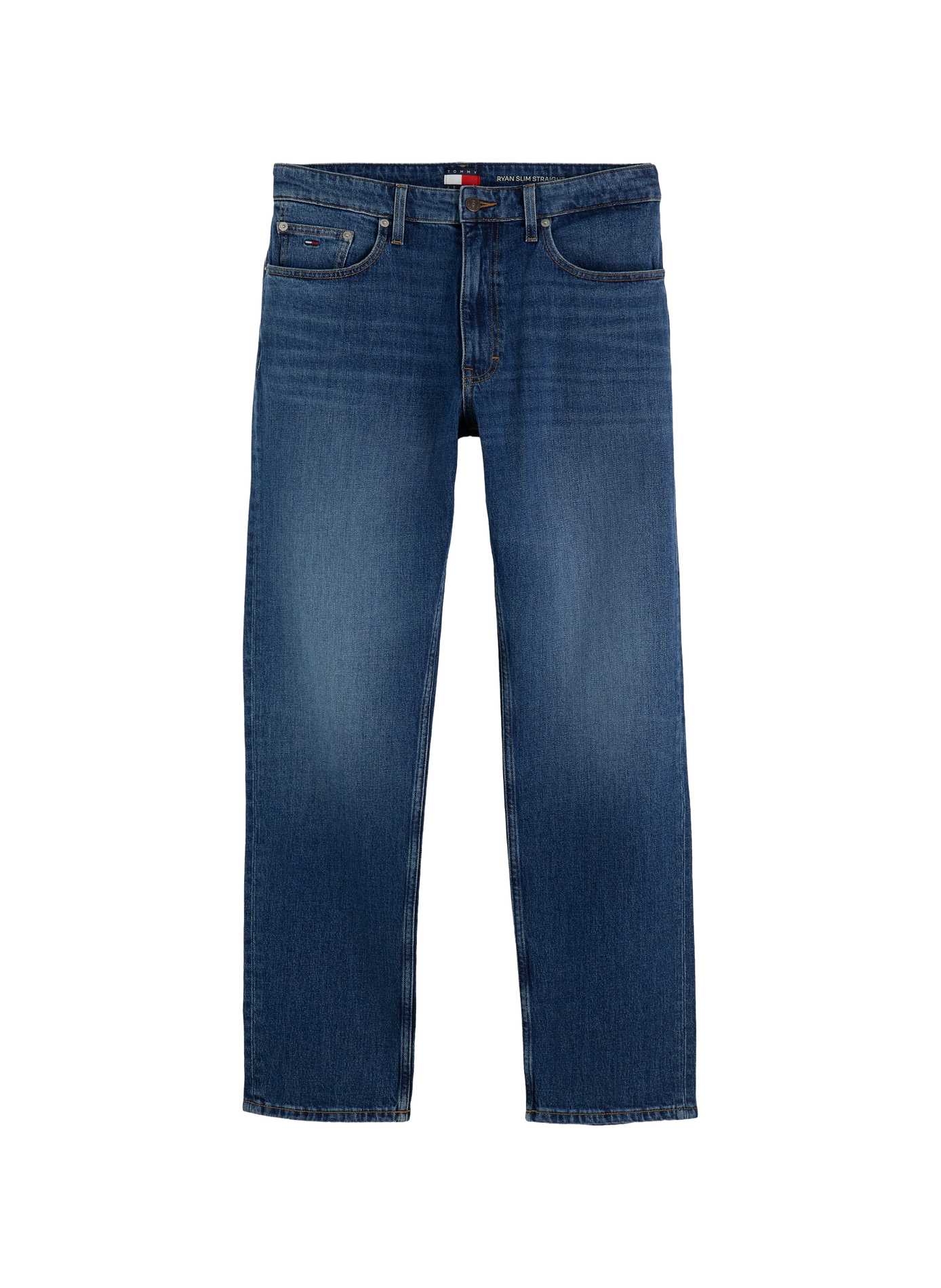 Straight-leg cotton-blend jeans TOMMY HILFIGER Blue