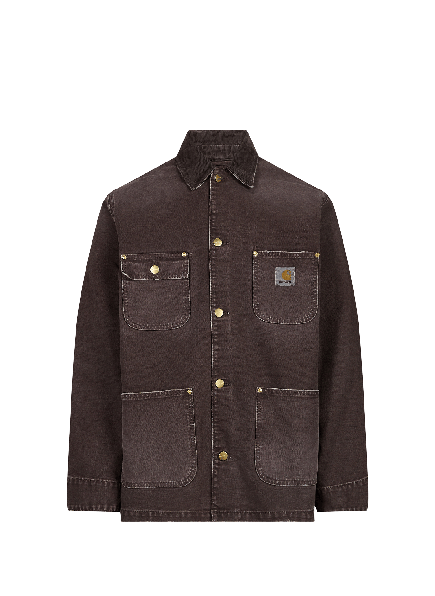Manteau OG Chore Coat à col velours en coton CARHARTT WIP Marron