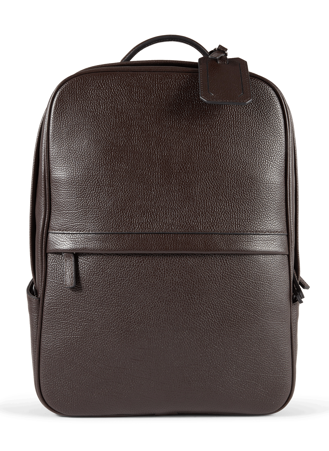 Grained leather backpack SAISON 1865 Brown