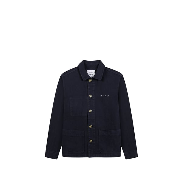 Blouson droit à broderie en coton Blouson droit à broderie en coton