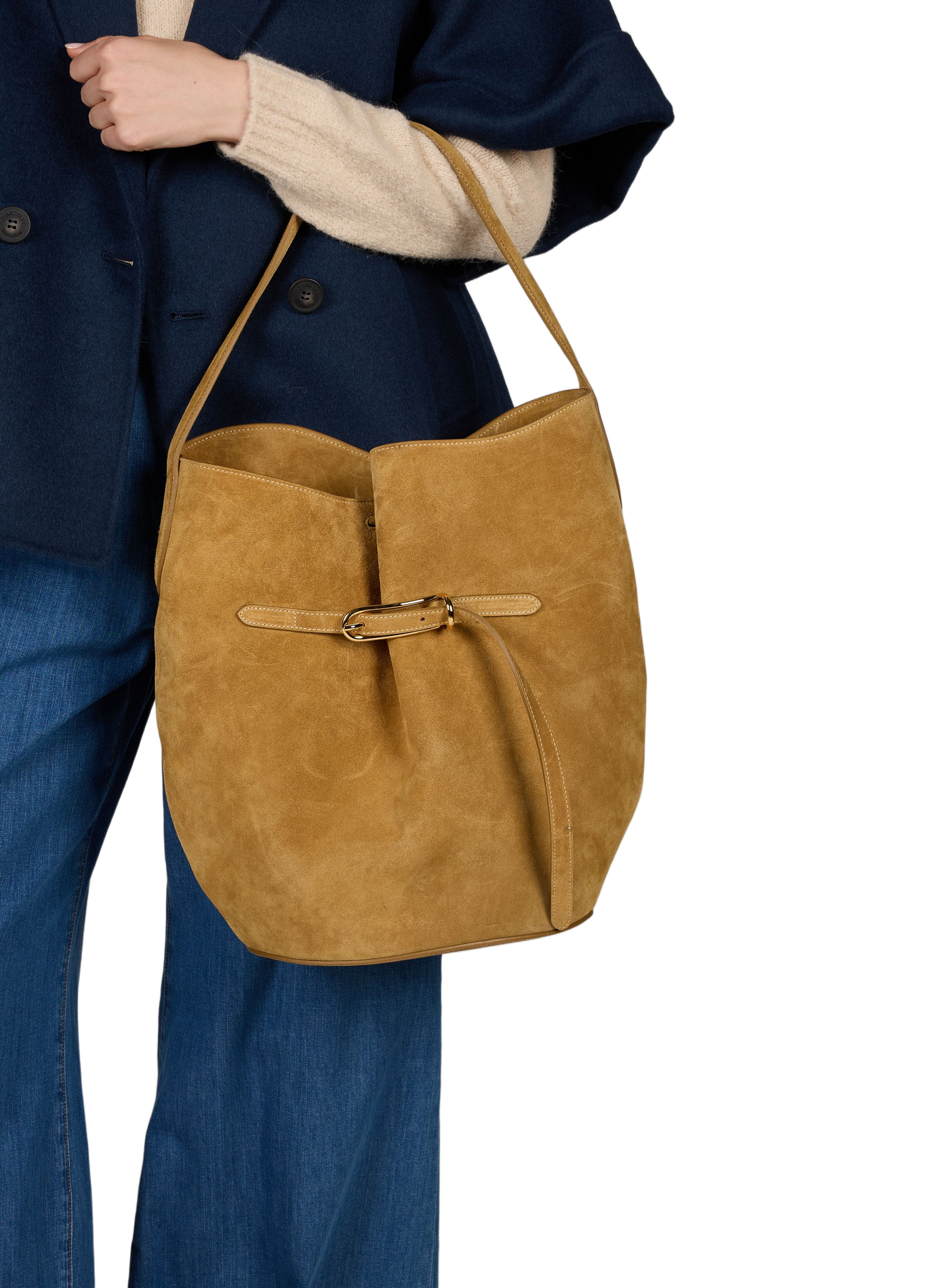 Sac porté épaule en cuir LIFFNER Beige