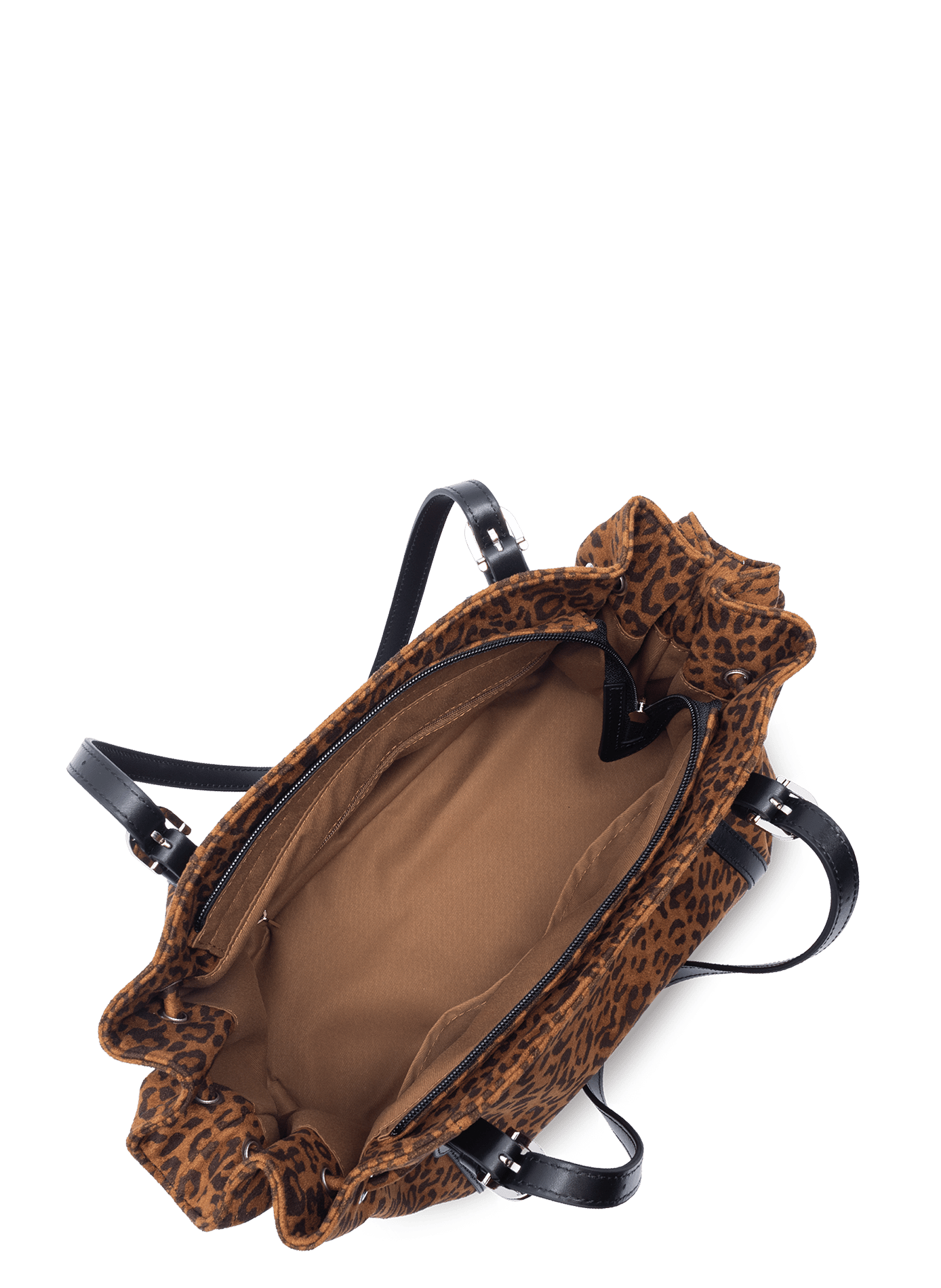 Grand sac cabas épaule - velvet emma LANCASTER Marron