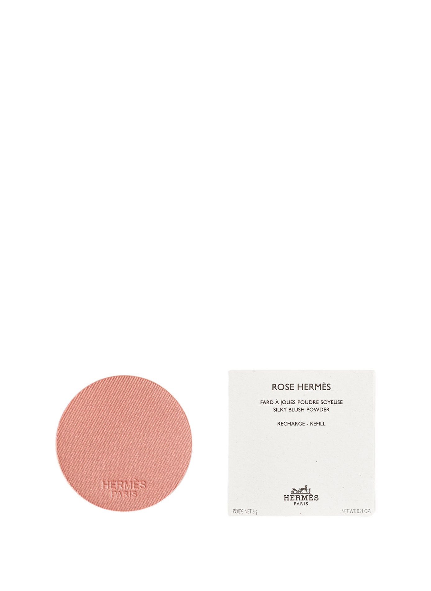 Rose Hermès, Fard a guance Silky Blush - Ricarica HERMÈS Rose ambré