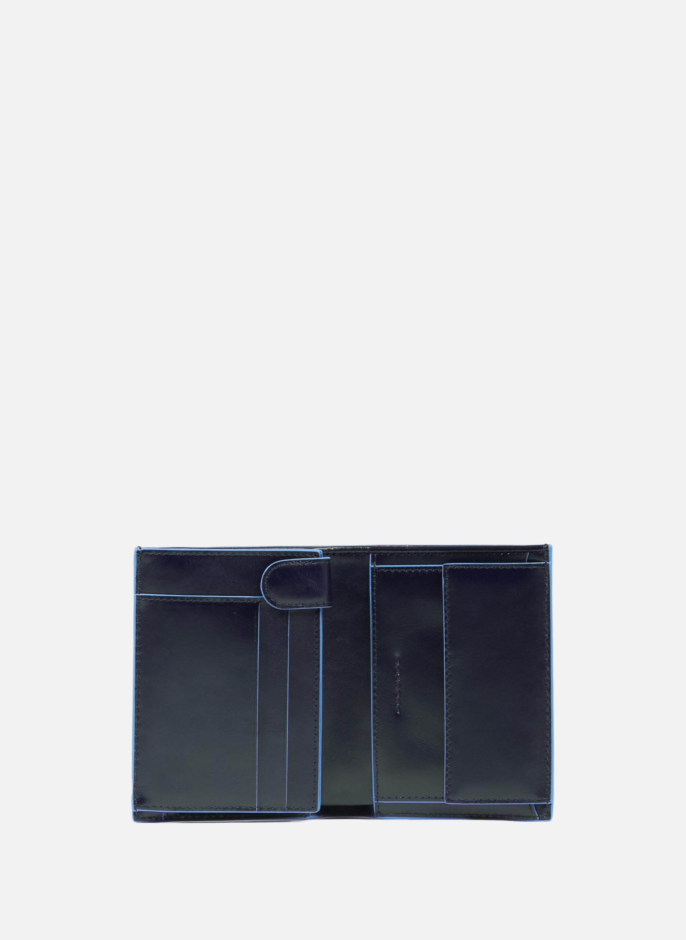 Portefeuille homme vertical avec porte-monnaie PIQUADRO Bleu
